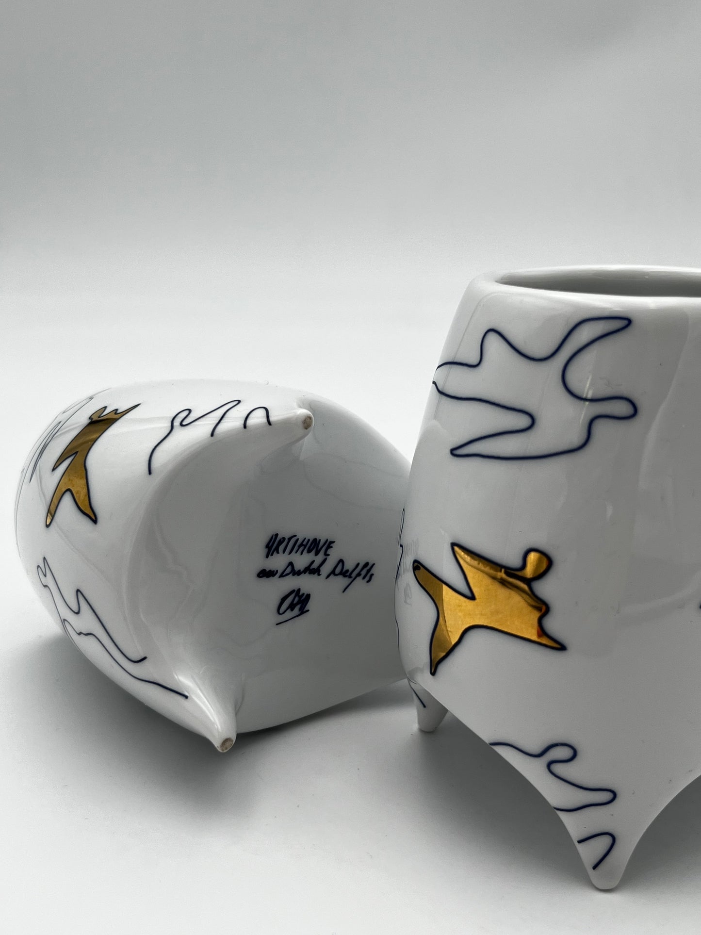 Tasses Artihove, Carry Ammerlaan, Dutch Delfts, 90s