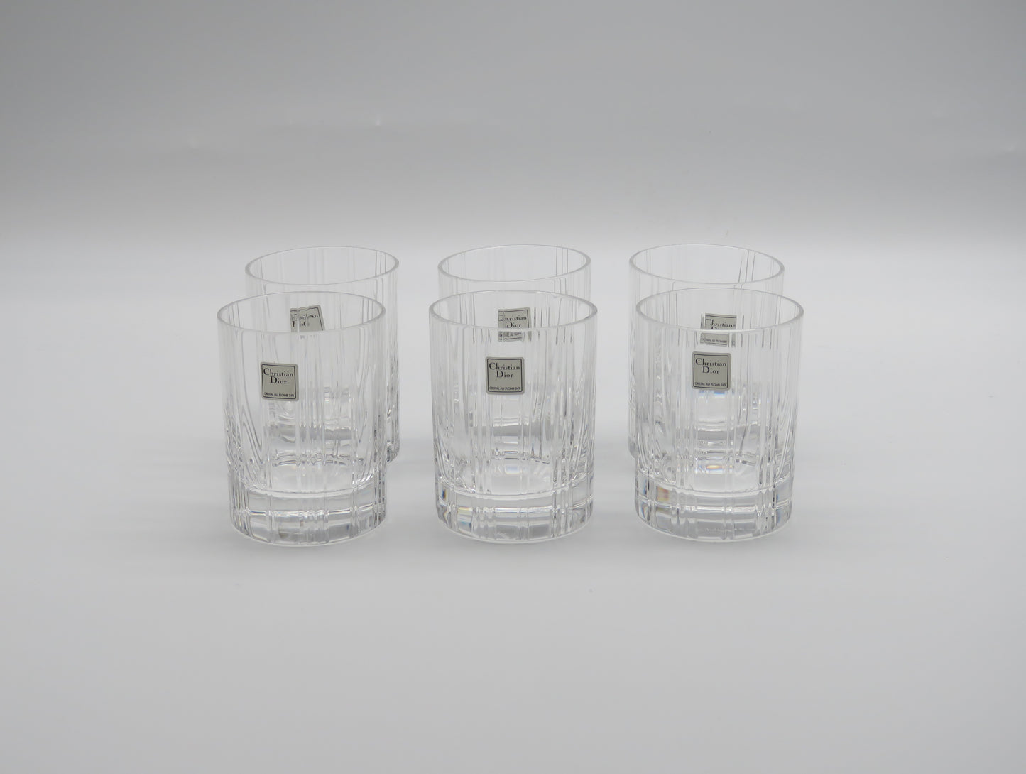 Verres à cocktail bas, DIOR série Paris, 70s