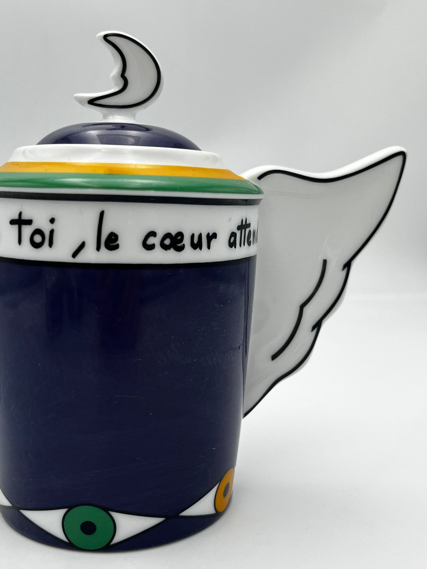 Set à Café "Les ailes du temps", Ancienne Manufacture royale, J-C de Castelbajac, 1995