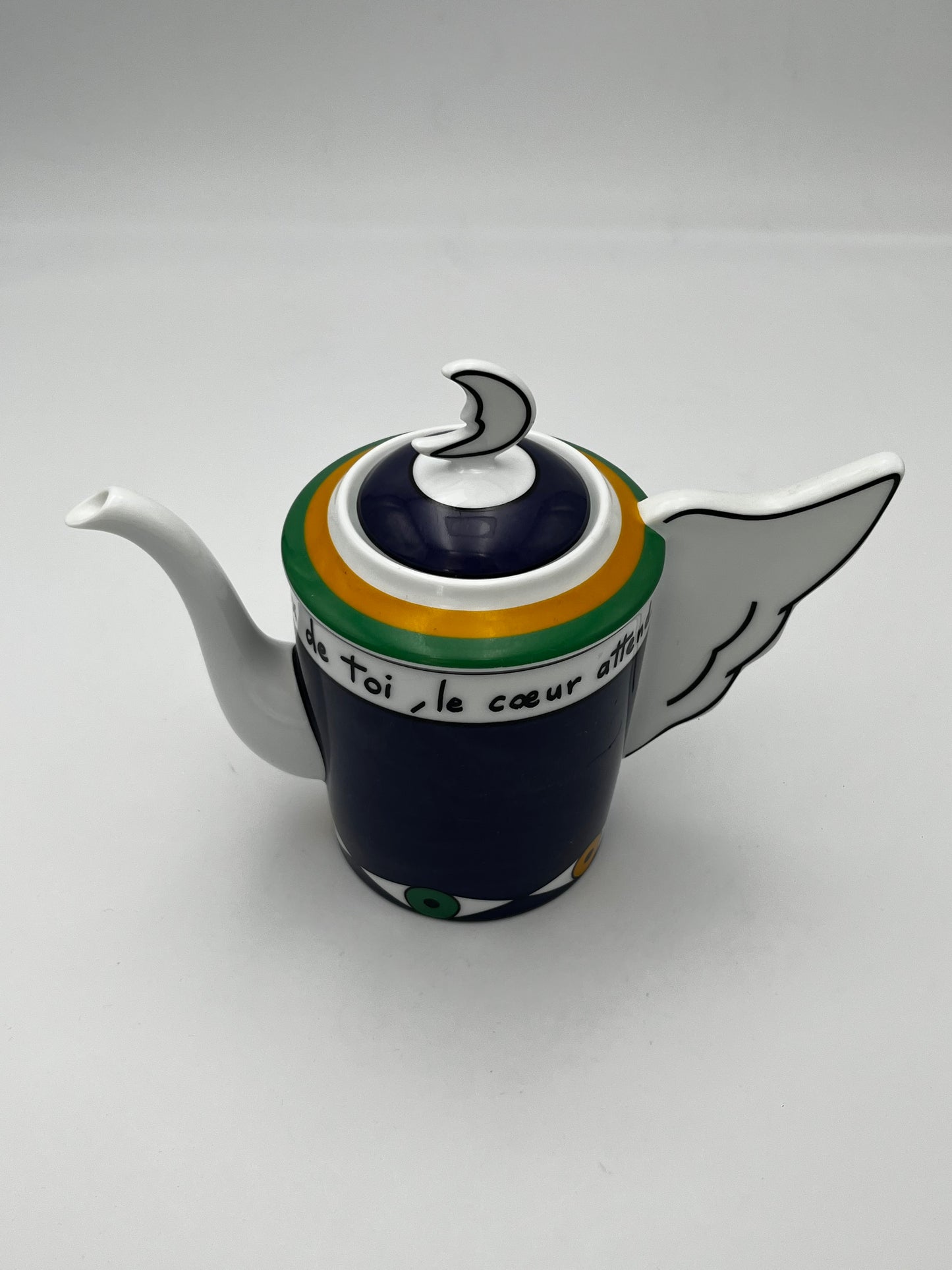 Set à Café "Les ailes du temps", Ancienne Manufacture royale, J-C de Castelbajac, 1995
