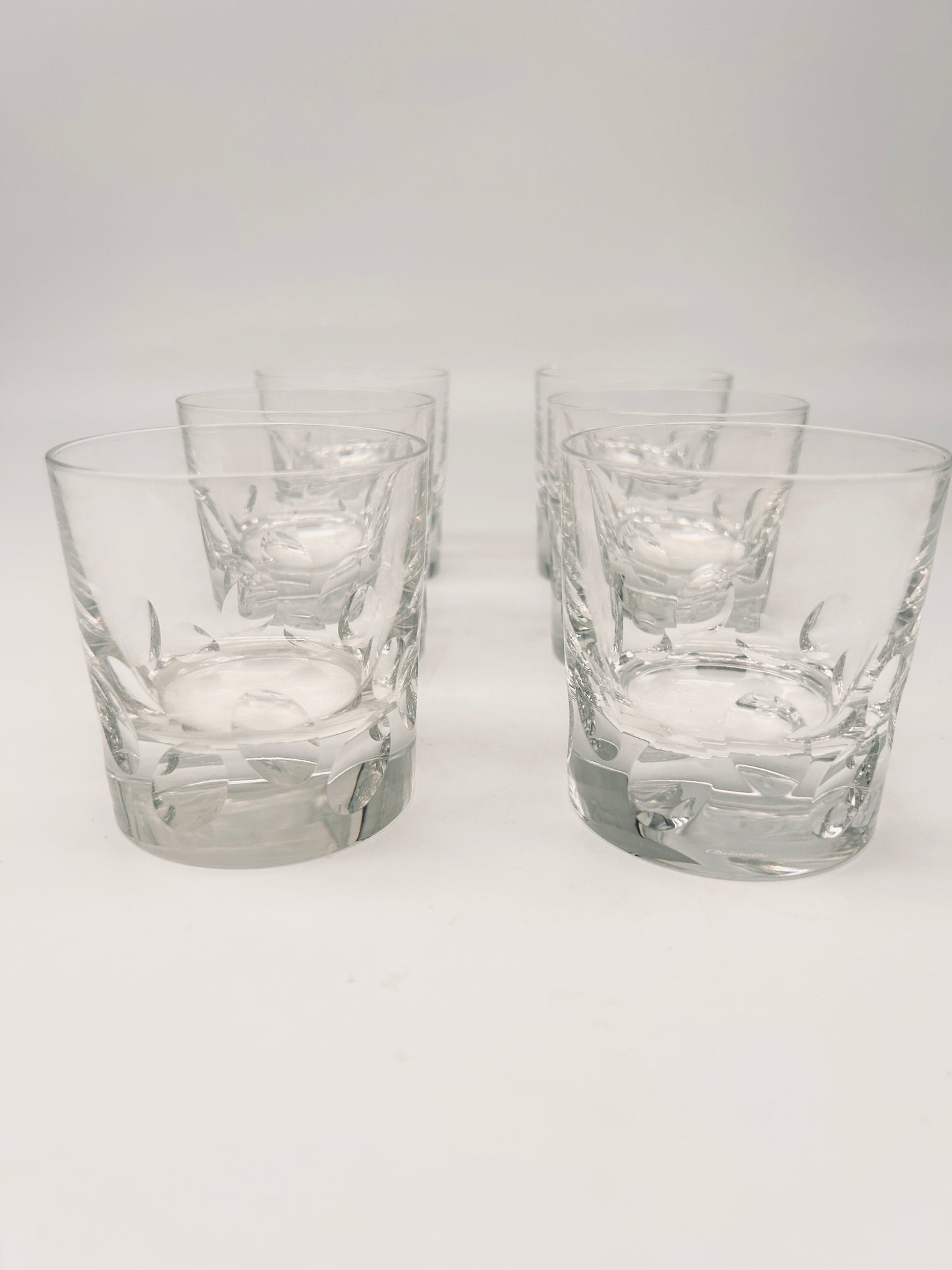 Gobelets à eau "Beluga", Savinel et Rozé, Baccarat, 2000s