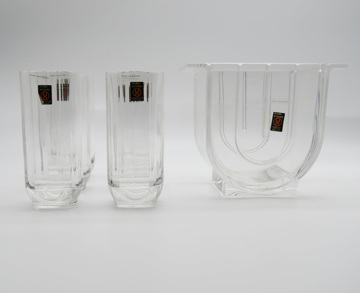 Ensemble apéritif, Laura Griziotti, Arnolfo di Cambio, 80s