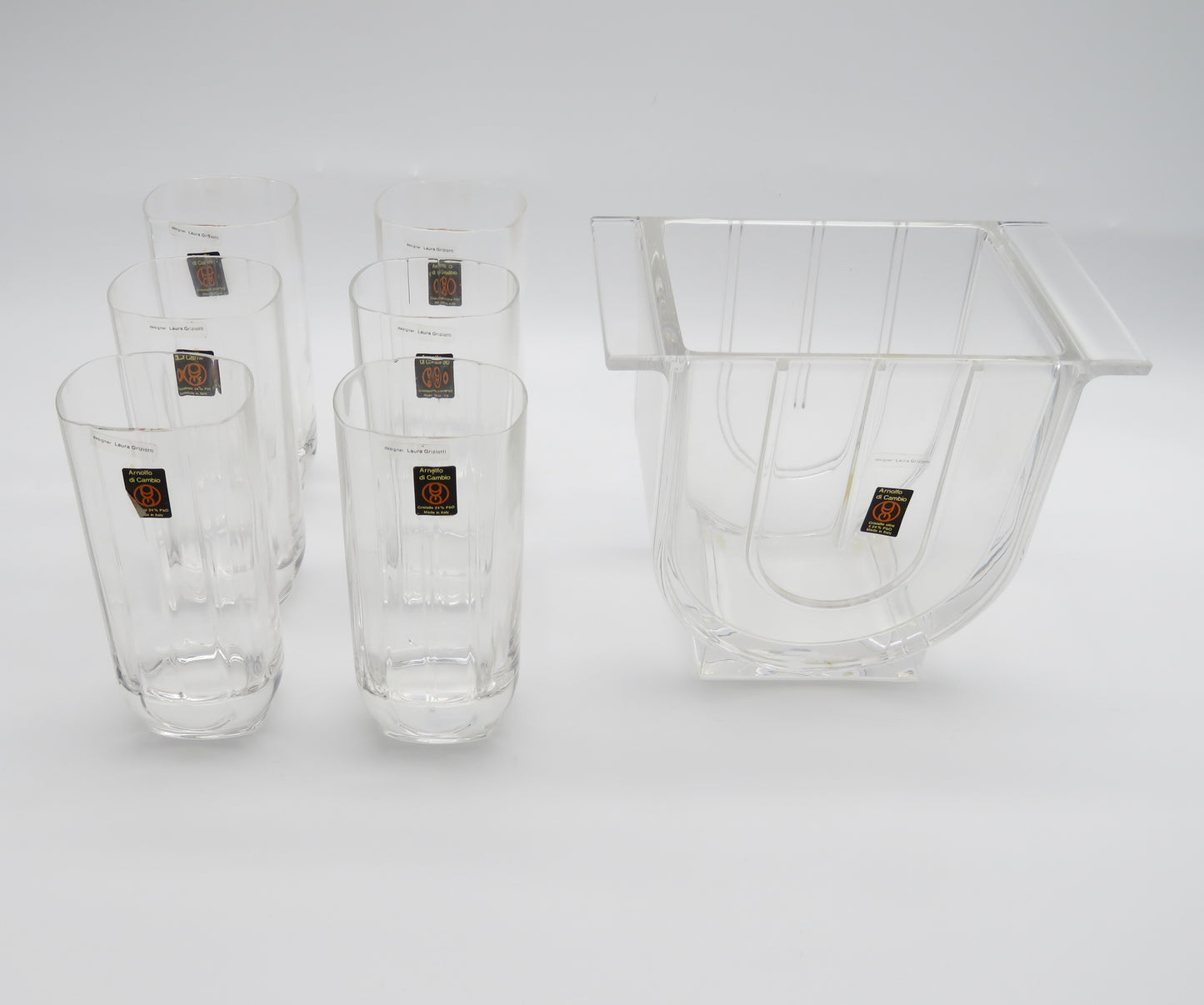 Ensemble apéritif, Laura Griziotti, Arnolfo di Cambio, 80s