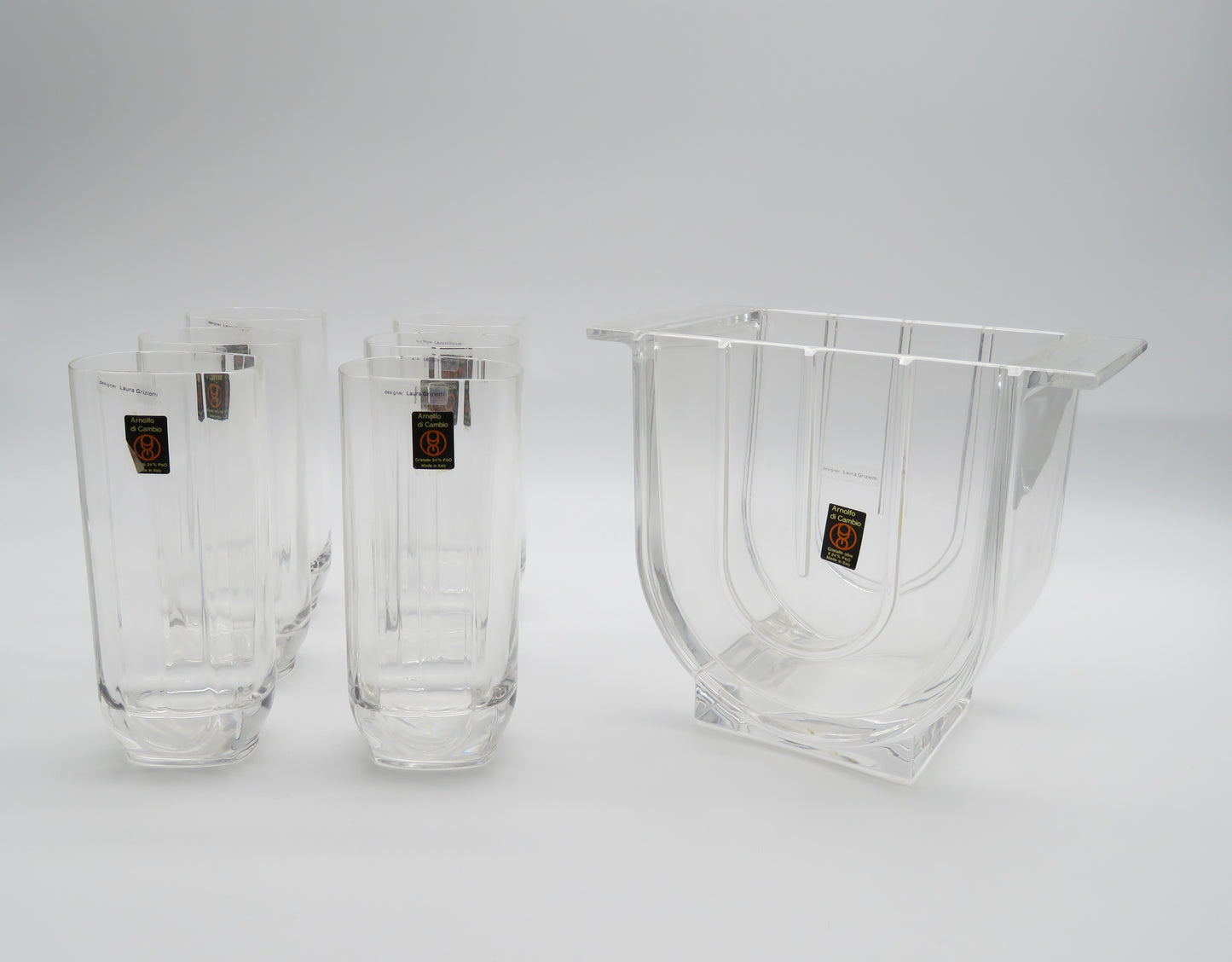 Ensemble apéritif, Laura Griziotti, Arnolfo di Cambio, 80s