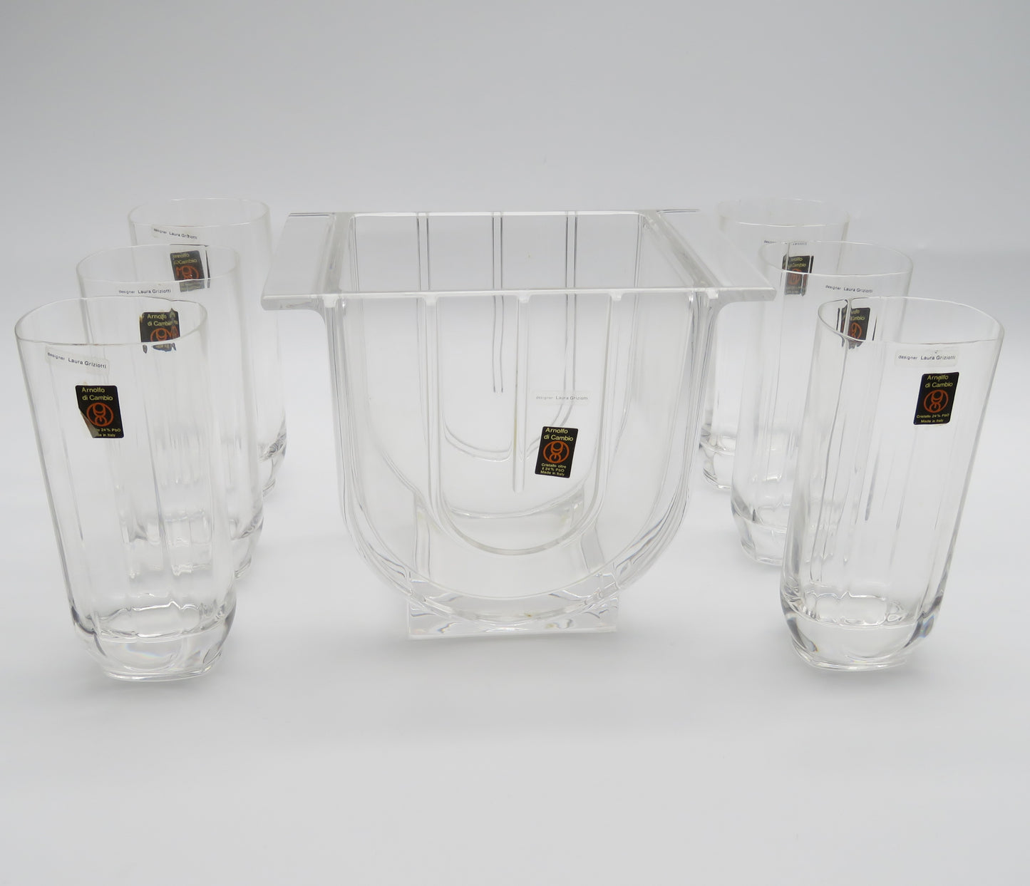 Ensemble apéritif, Laura Griziotti, Arnolfo di Cambio, 80s