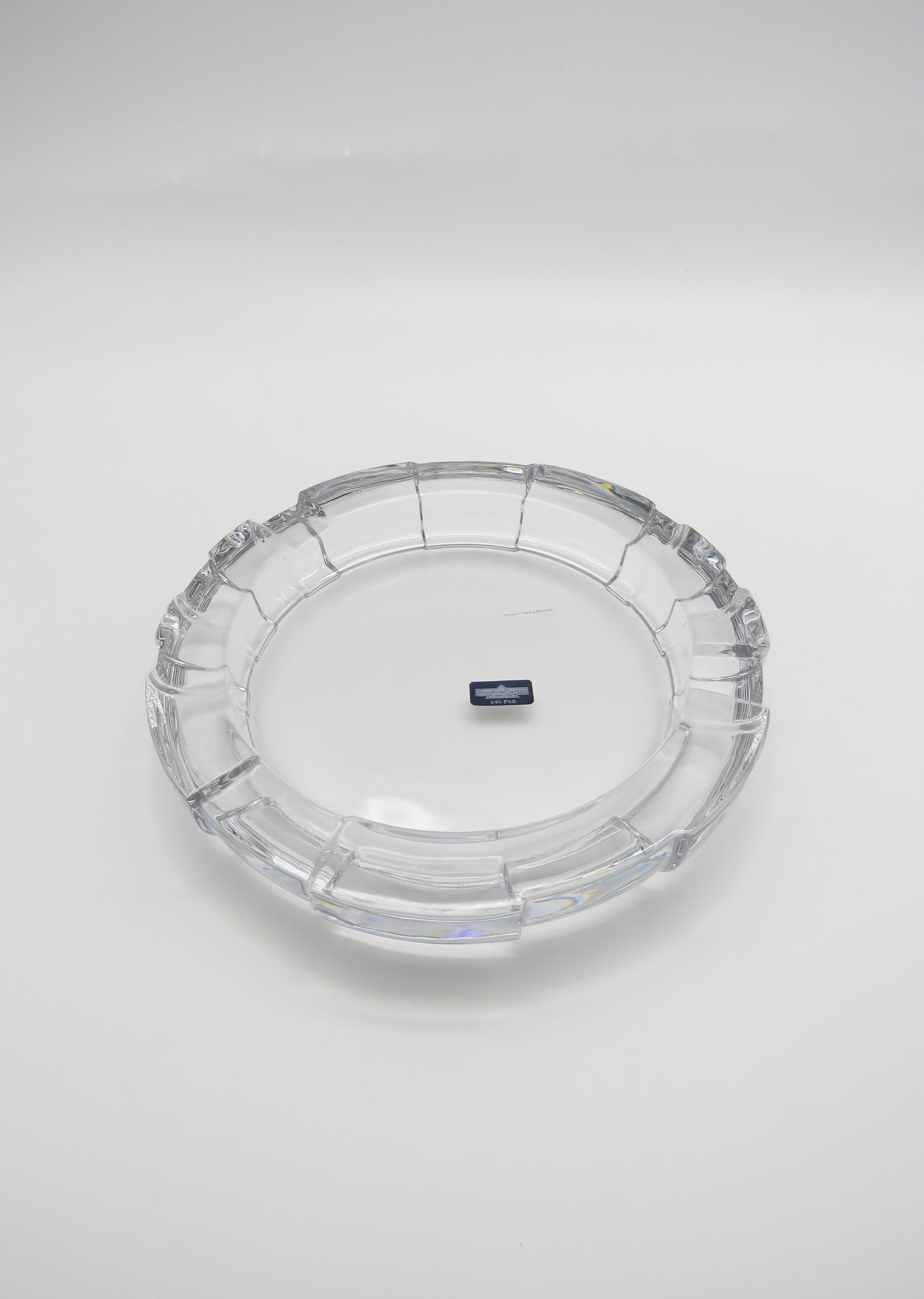Cendrier Rond en Cristal, Laura Griziotti, Arnolfo di Cambio, 80s