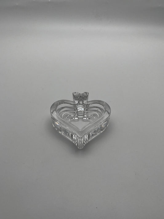 Cendrier Coeur en cristal, Catya Castel, Arnolfo Di Cambio, 70s
