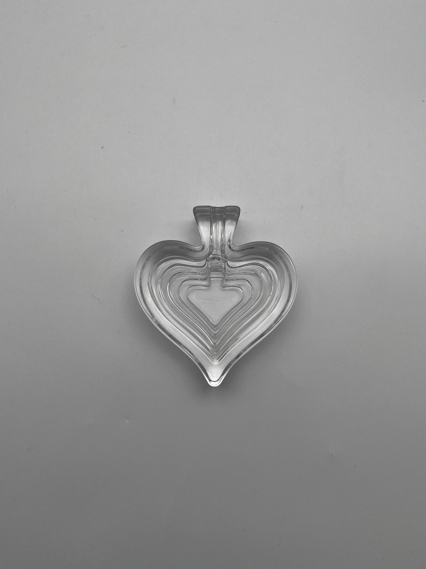 Cendrier Coeur en cristal, Catya Castel, Arnolfo Di Cambio, 70s