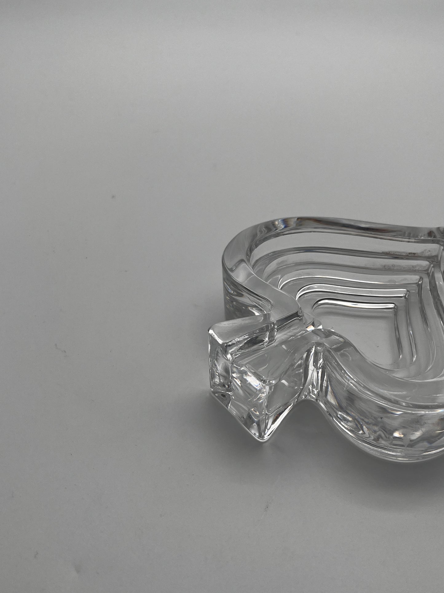 Cendrier Coeur en cristal, Catya Castel, Arnolfo Di Cambio, 70s