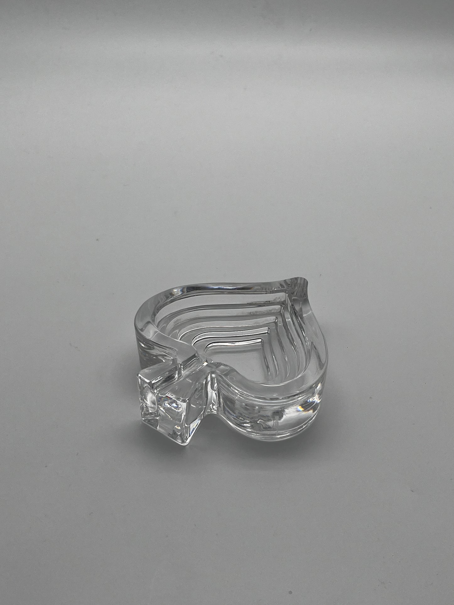 Cendrier Coeur en cristal, Catya Castel, Arnolfo Di Cambio, 70s