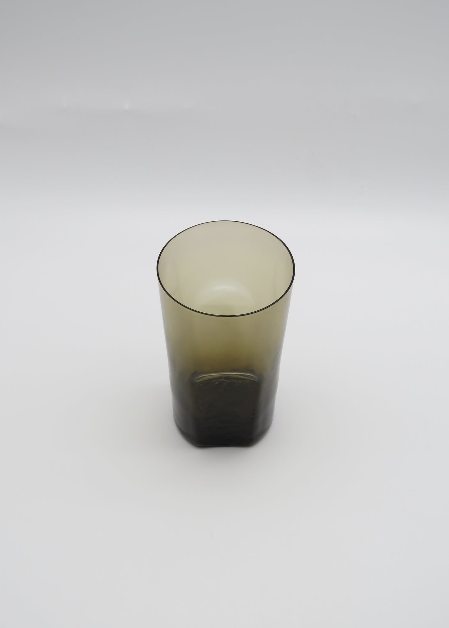 Ensemble de verres à eau, verre de murano fumé, 70s