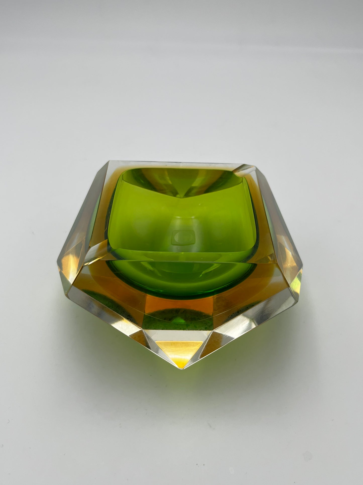 Cendrier 'Diamond' Sommerso, Seguso, Flavio Poli, Italie, 60s