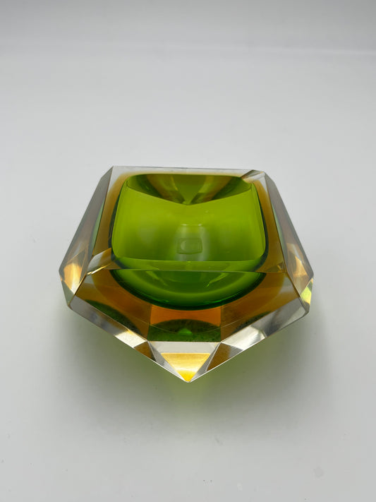 Cendrier 'Diamond' Sommerso, Seguso, Flavio Poli, Italie, 60s