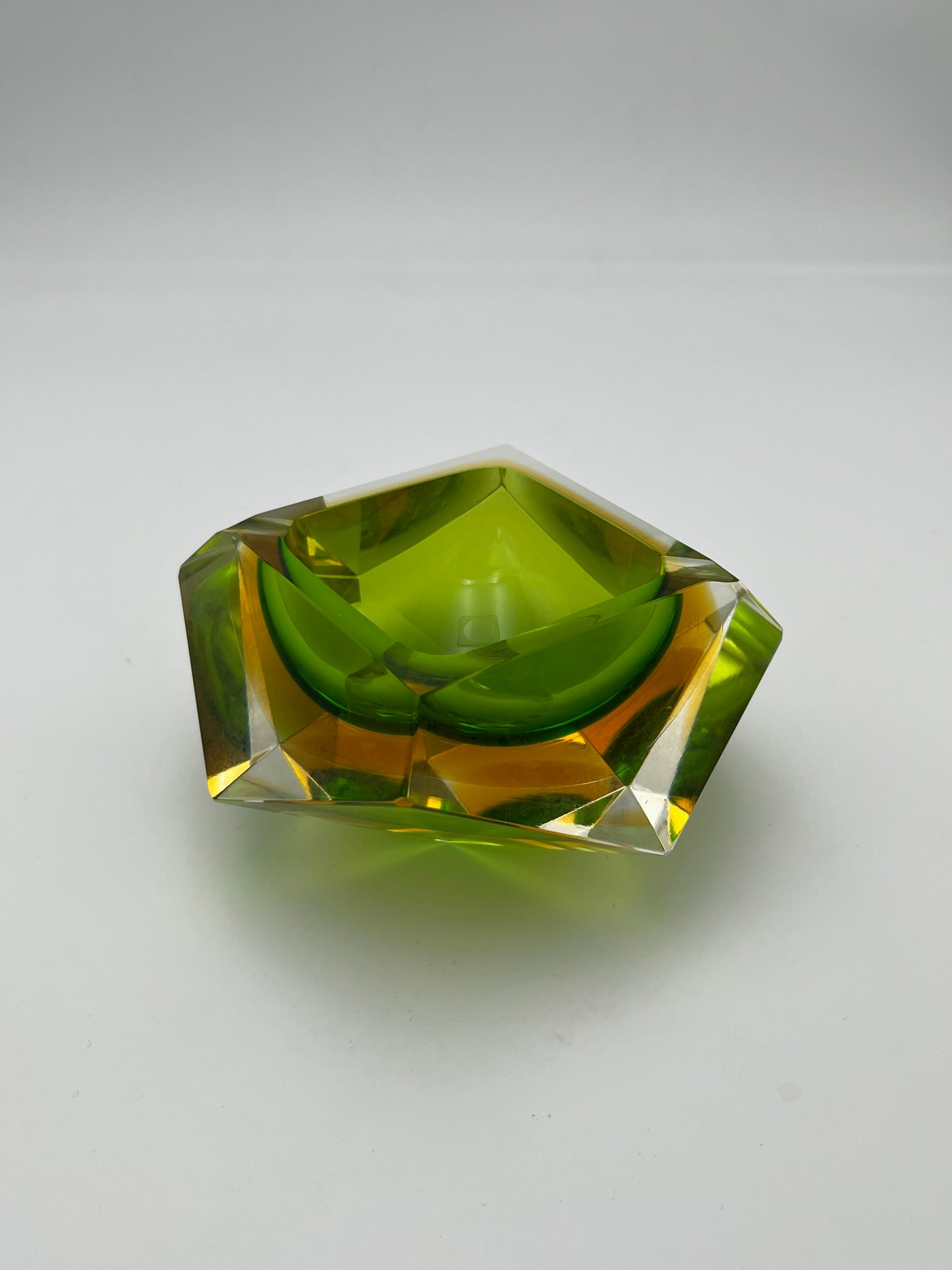 Cendrier 'Diamond' Sommerso, Seguso, Flavio Poli, Italie, 60s
