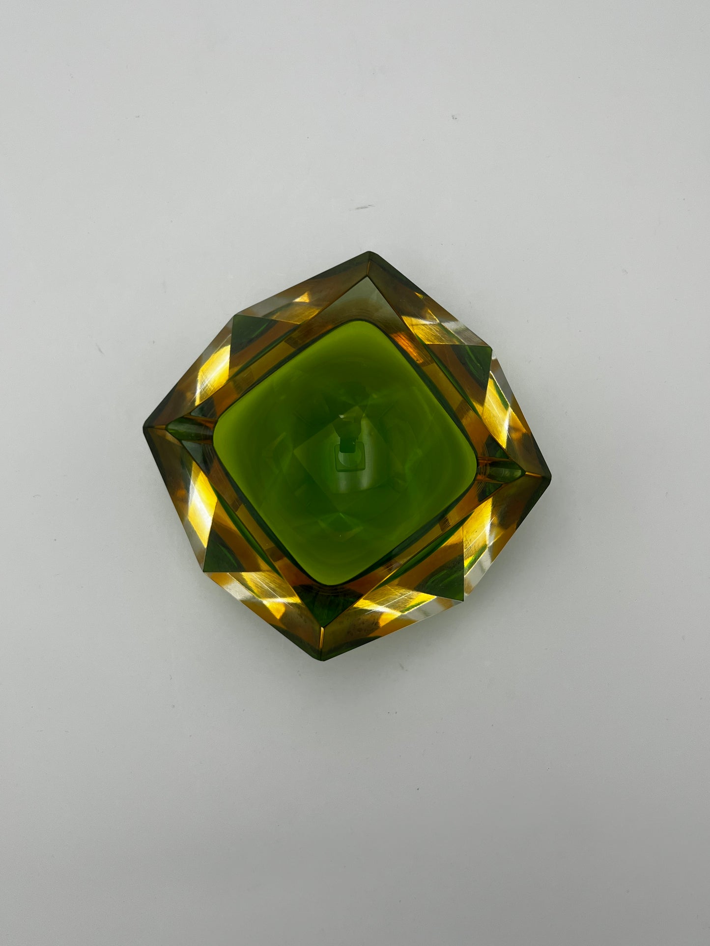 Cendrier 'Diamond' Sommerso, Seguso, Flavio Poli, Italie, 60s