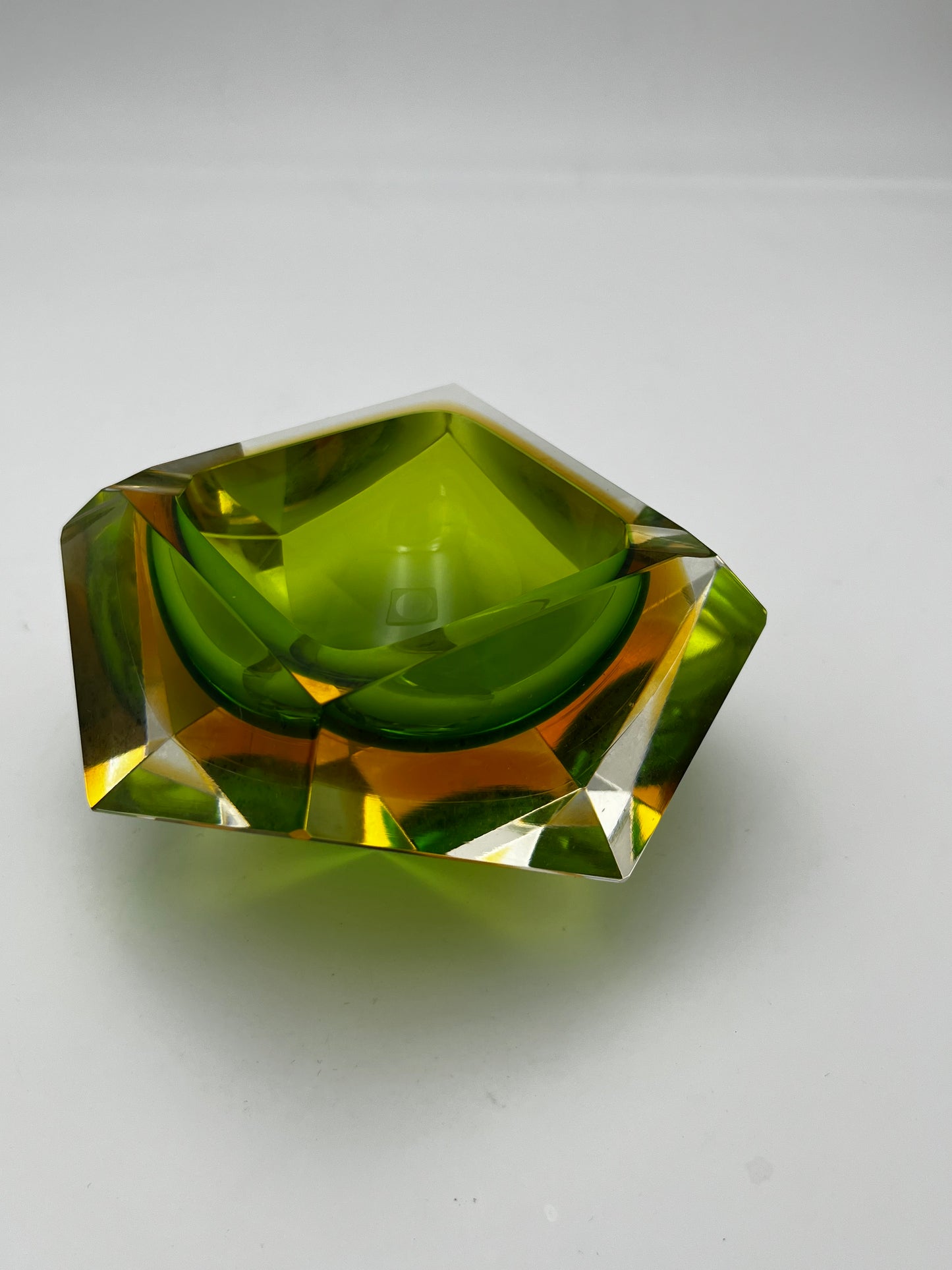 Cendrier 'Diamond' Sommerso, Seguso, Flavio Poli, Italie, 60s