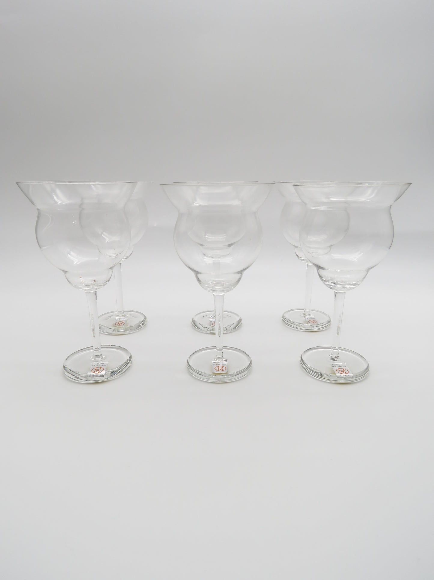 Verres à vin blanc, Arnolfo Di Cambio, "Vignoble", 70s