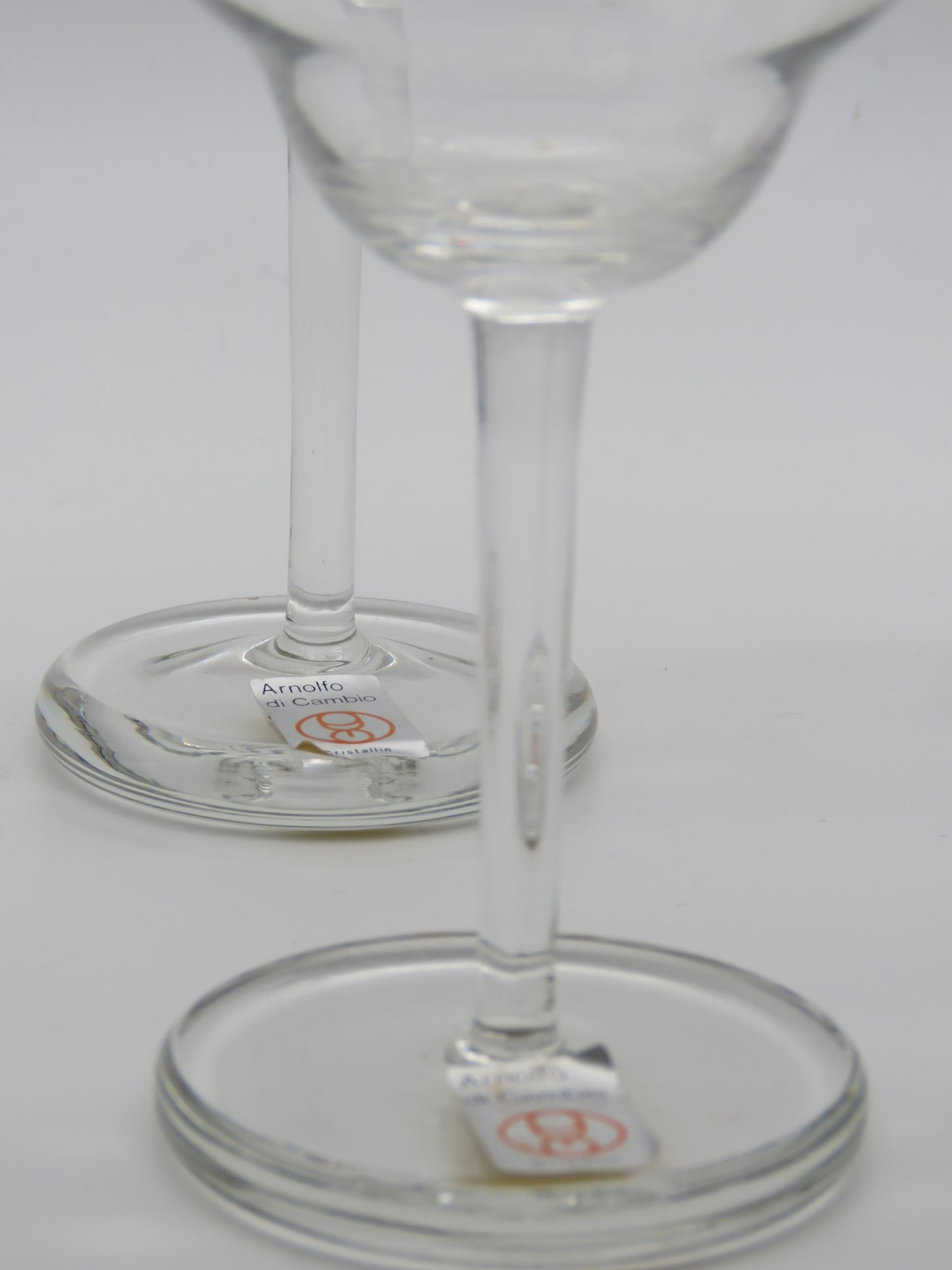 Verres à vin blanc, Arnolfo Di Cambio, "Vignoble", 70s