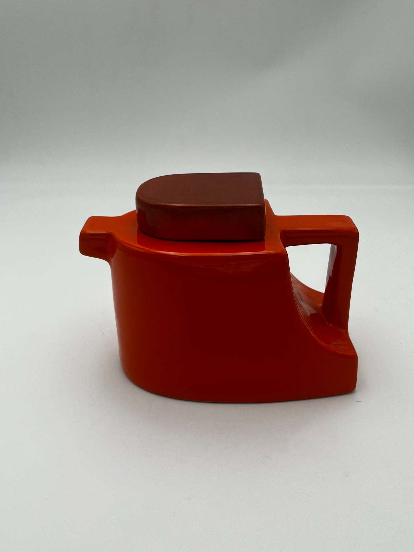 Théière moderniste céramique, Deruta, 70s