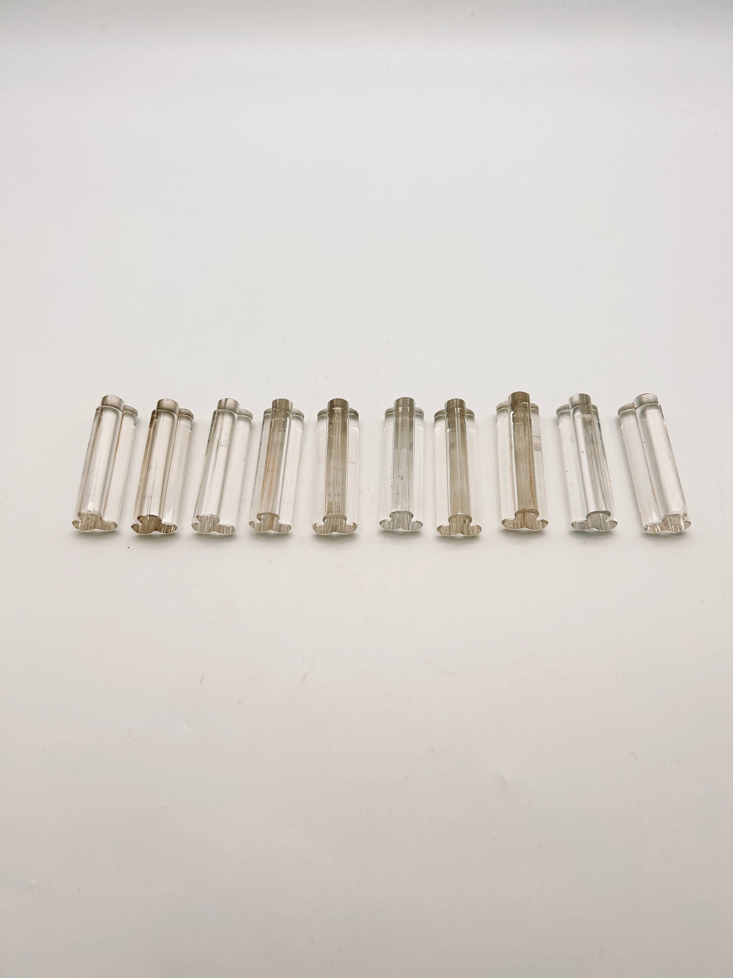 Porte-couteaux trefle en verre, 60s