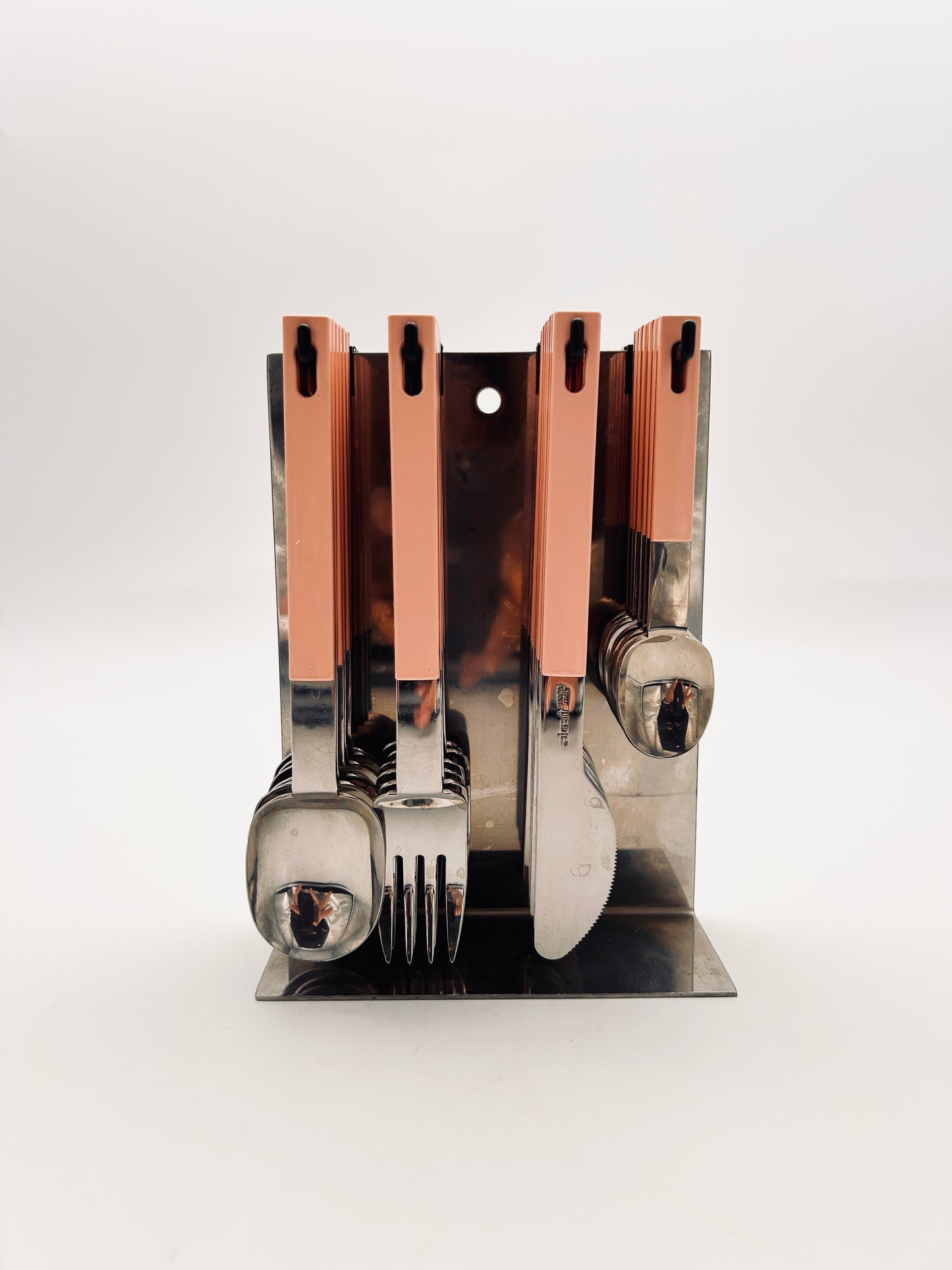 Set de couverts suspendus saumon Abert, Italie, 70s