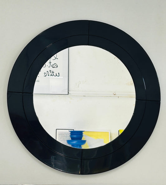 Miroir rond modulaire marine , Anna Castelli, Kartell, 70s