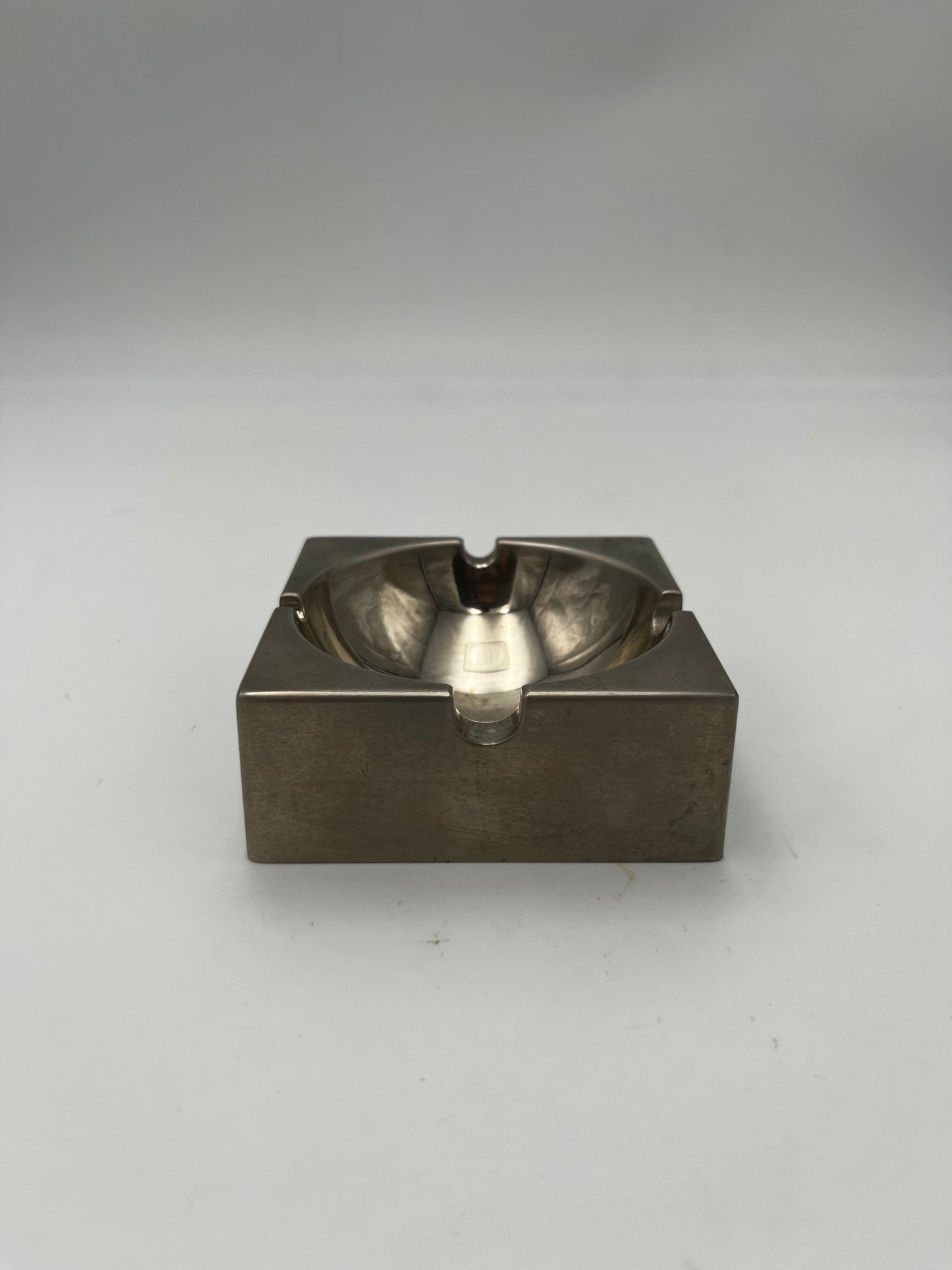 Cendrier Vintage Carré, Inox, 70s