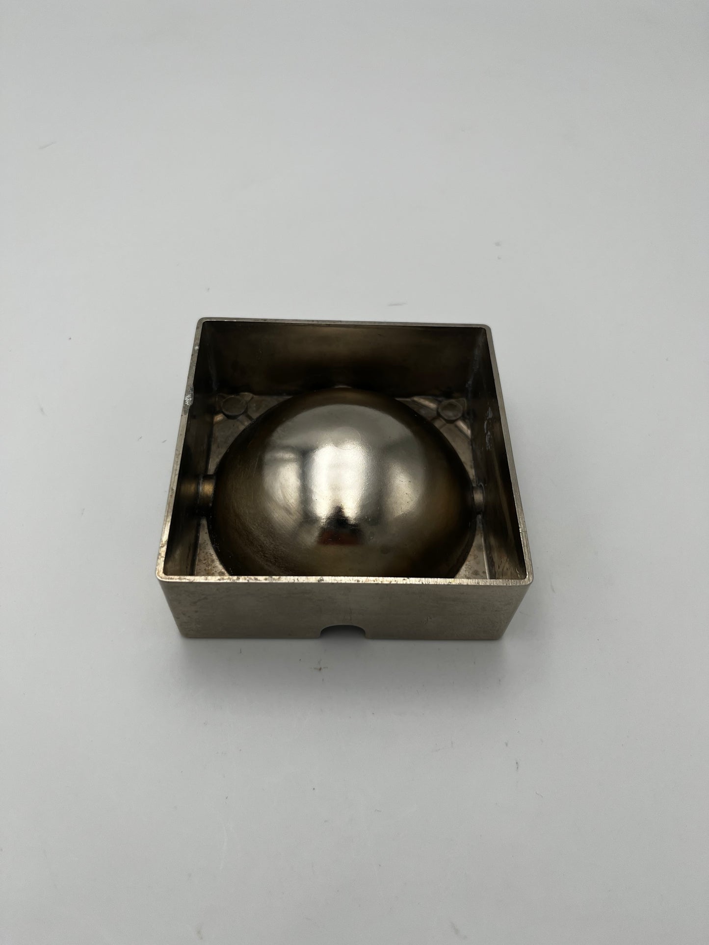 Cendrier Vintage Carré, Inox, 70s
