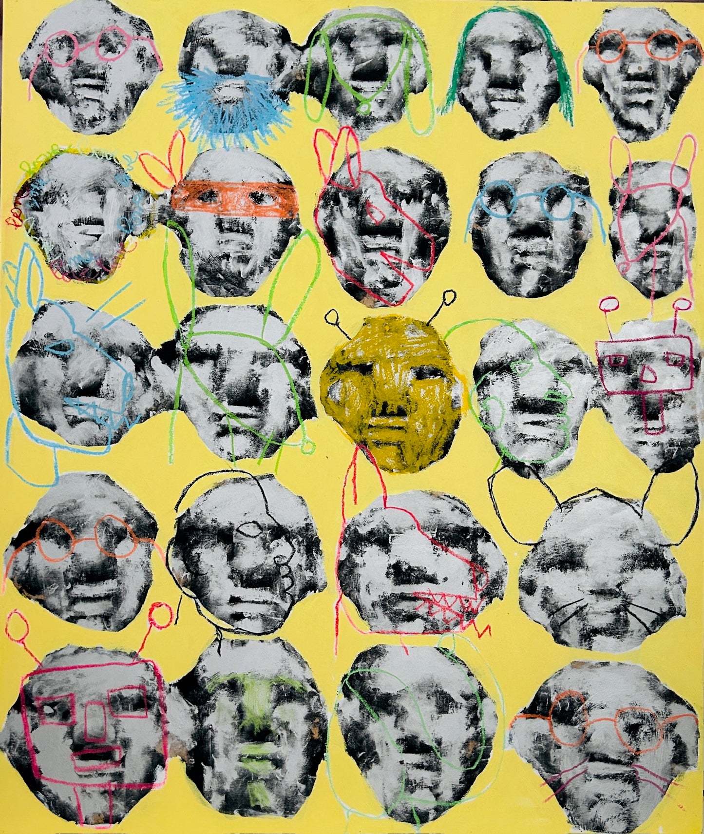 Tableau, Portraits, Edi Dominique Dubien, 2003
