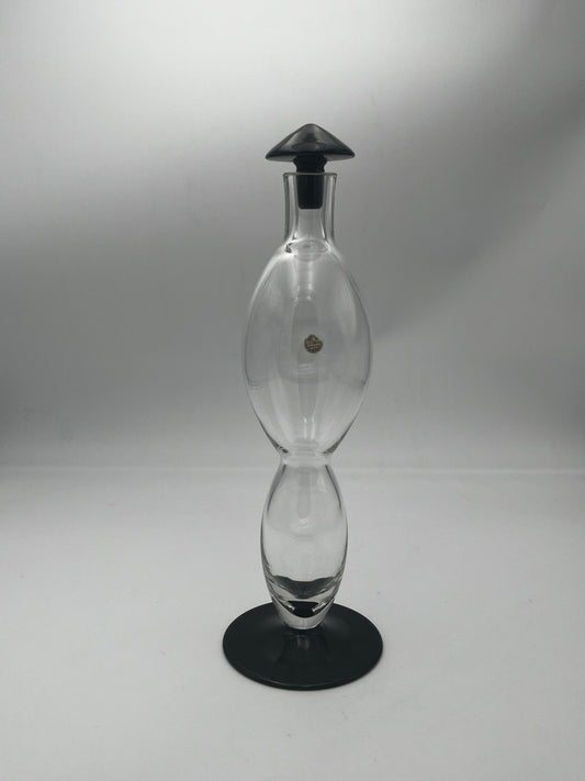 Carafe à décanter postmoderne en cristal Rosenthal, Allemagne, 80s