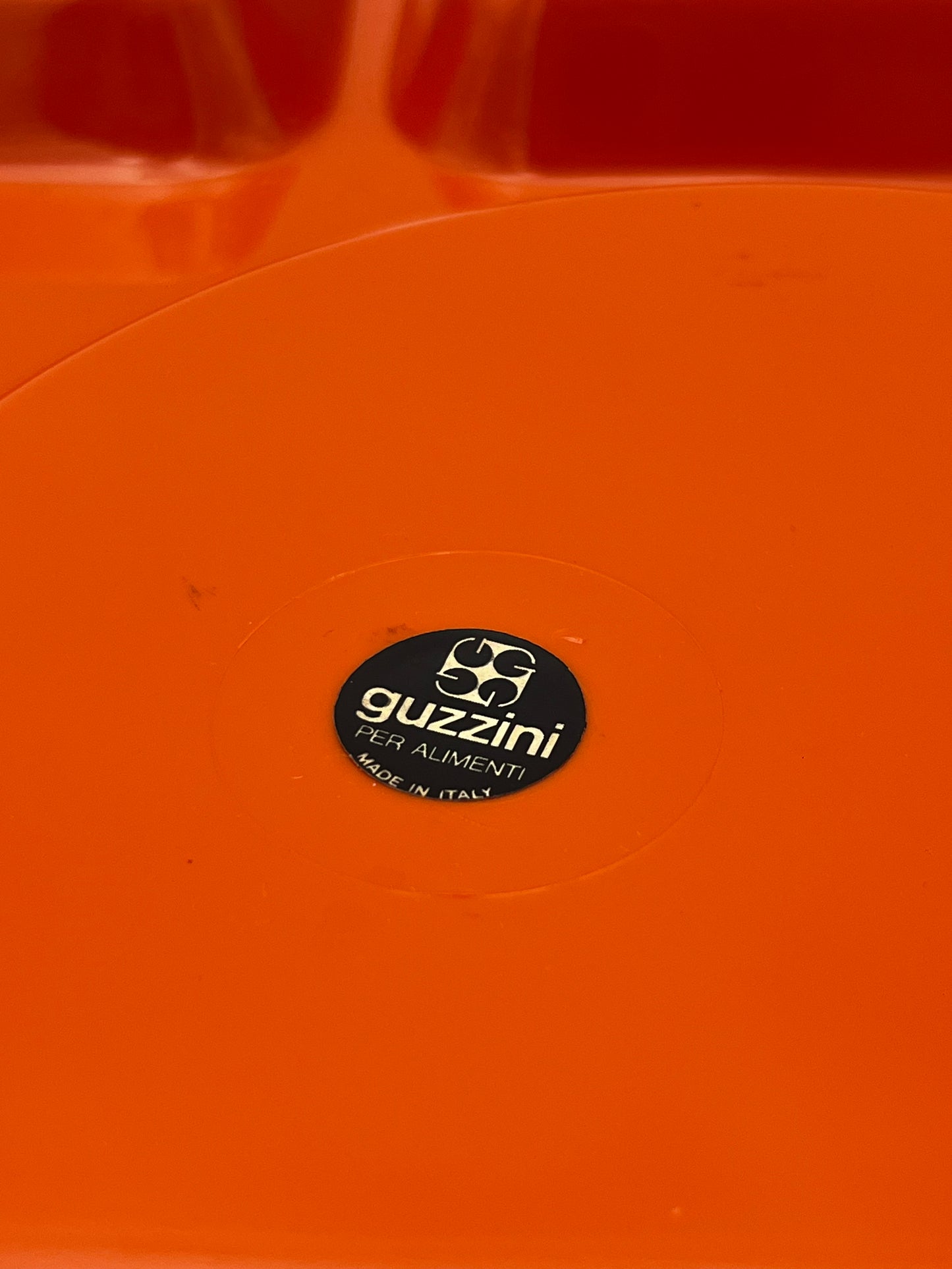 Plateaux repas à compartiments Guzzini, Italie, 70s
