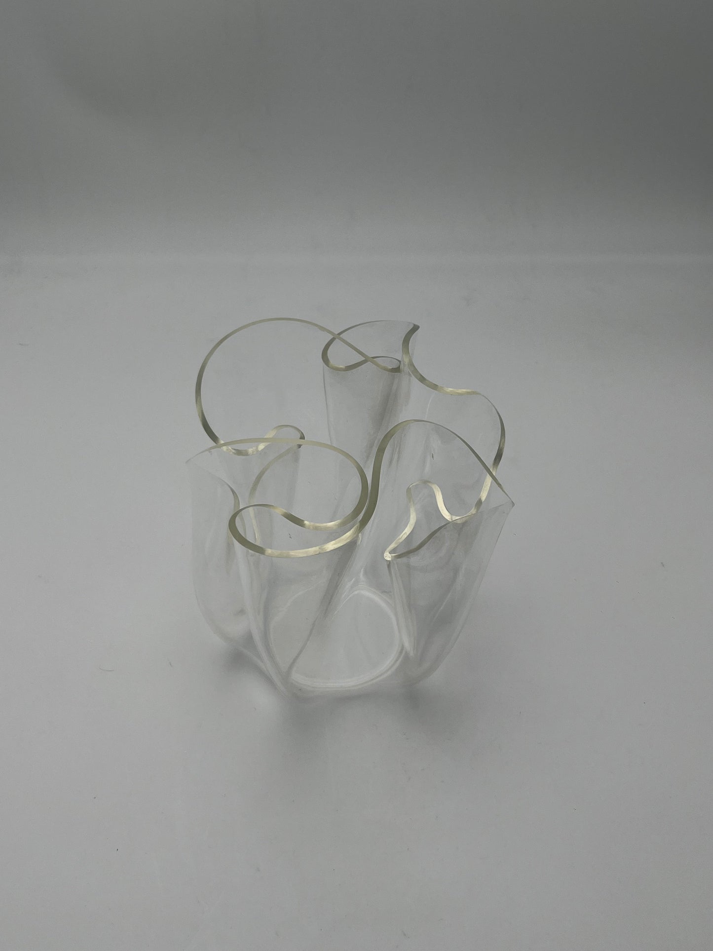 Vase mouchoir, Guzzini, Luigi Massoni, Italie, 70s