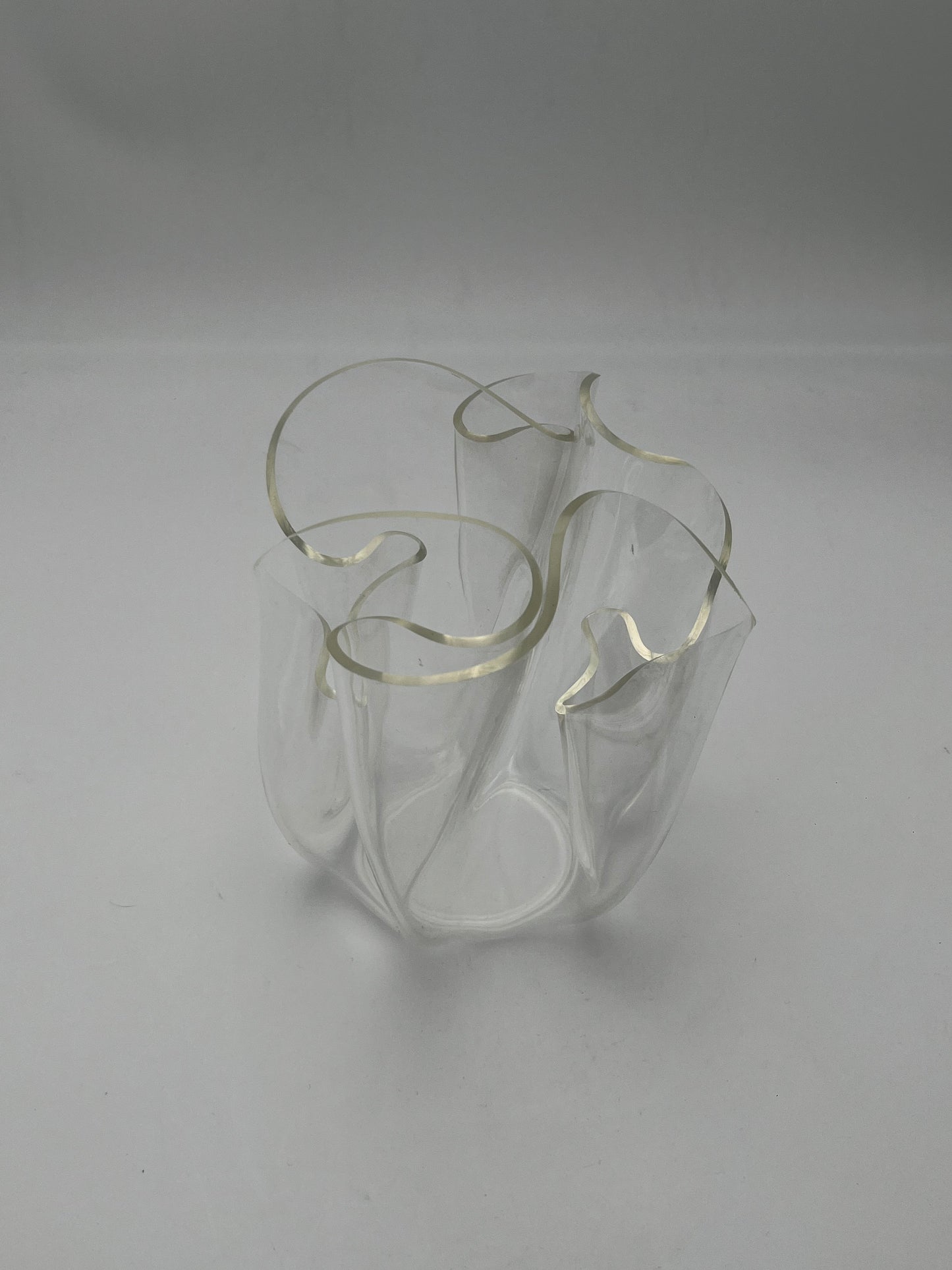 Vase mouchoir, Guzzini, Luigi Massoni, Italie, 70s