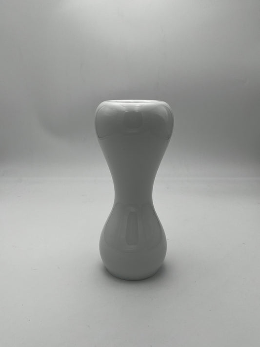 Vase sablier Blanc Studio-linie, Emmanuel Babled, Allemagne, 90s