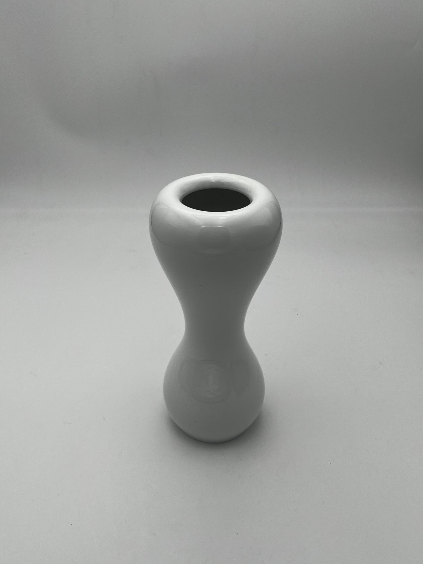 Vase sablier Blanc Studio-linie, Emmanuel Babled, Allemagne, 90s