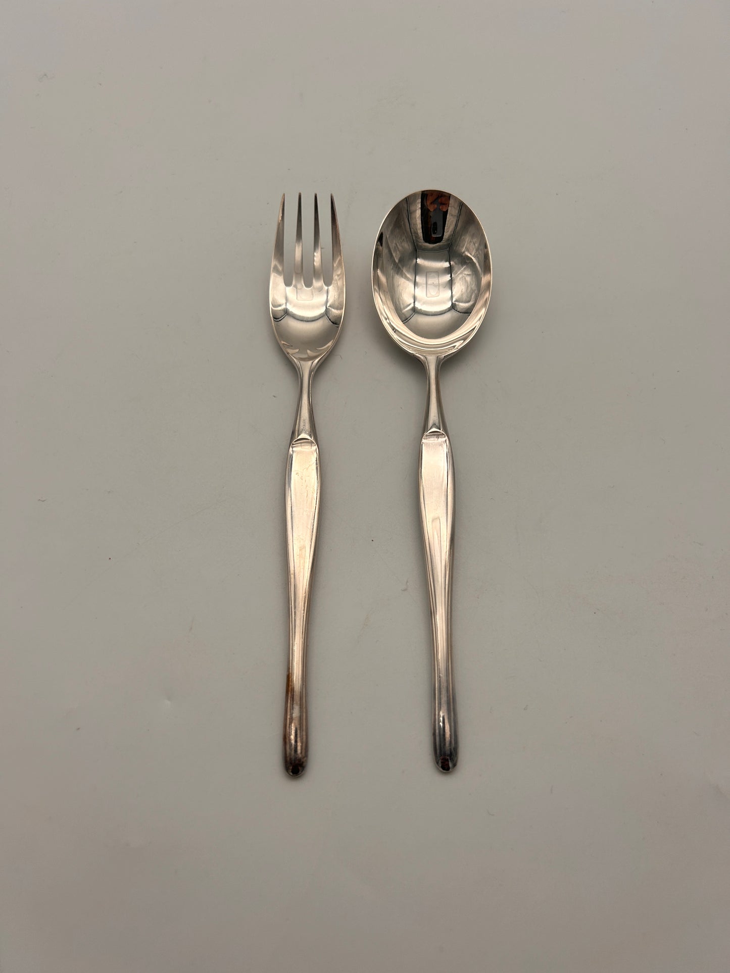 Set fourchettes et cuillères à dessert, Duo, Tapio Wirkkala, Christofle, 70s