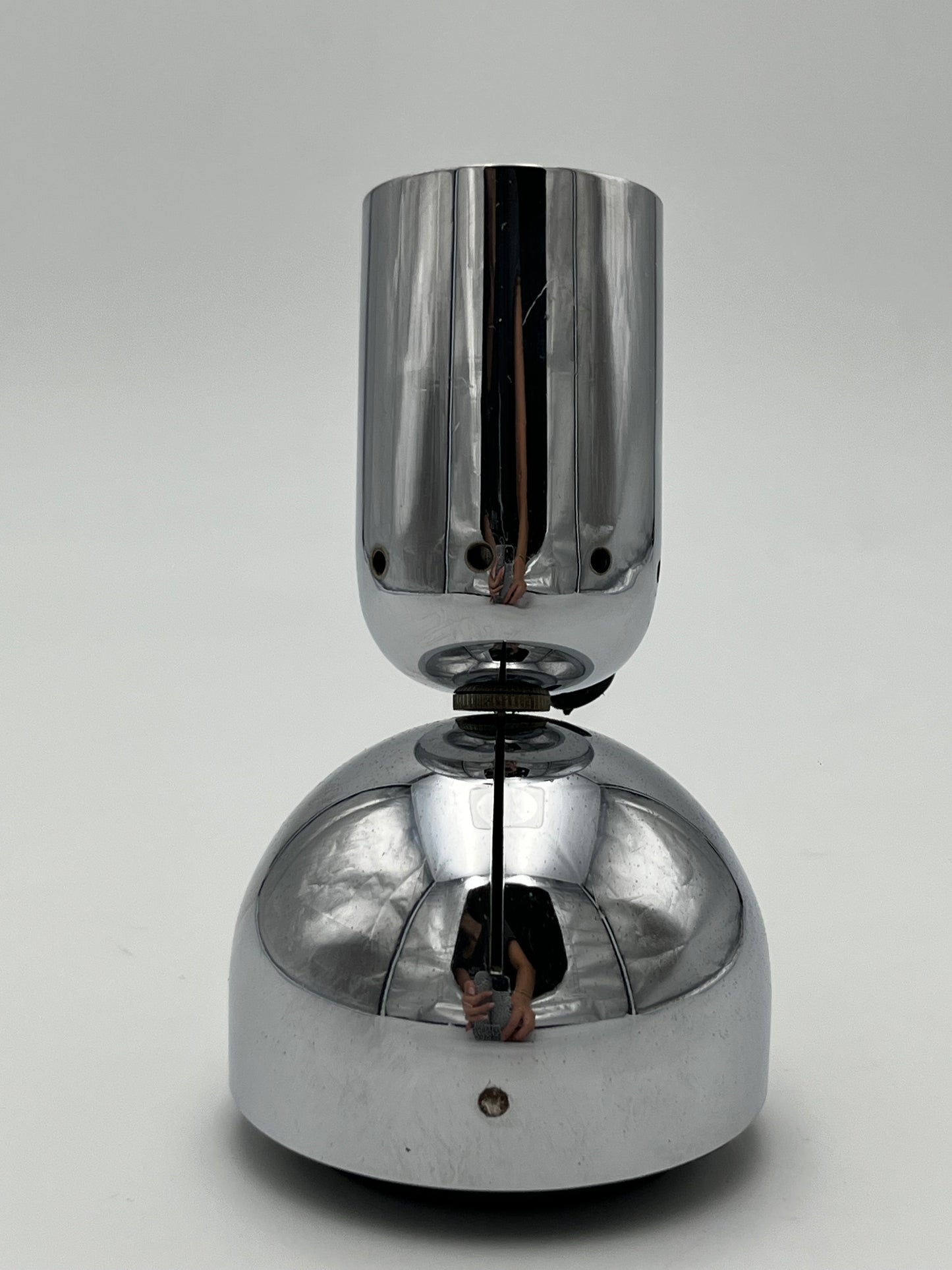 Spot, applique murale POLLUX, inox vintage, Ingo Maurer, Design M, 1960s
