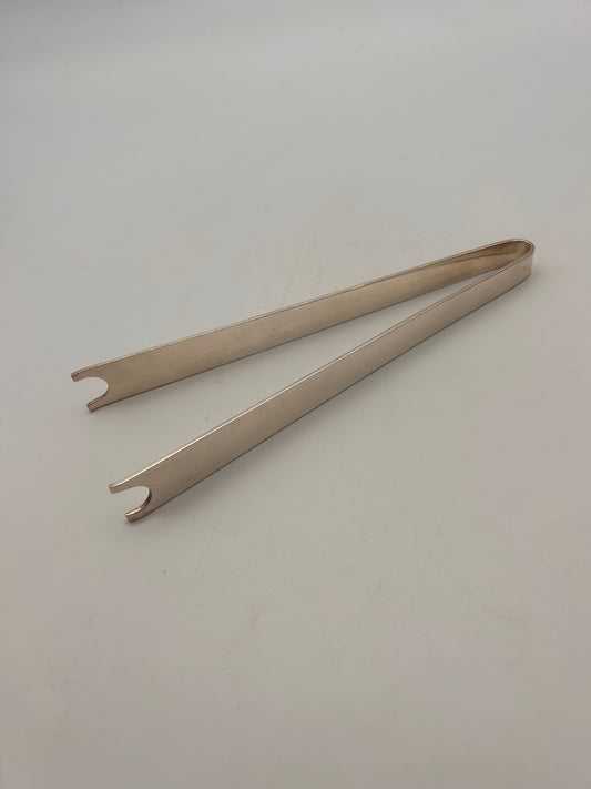 Pince à glace en métal argenté, Christofle, 70s