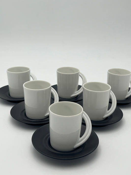 Tasses à Café 'Cupola', Mario Bellini, Rosenthal, Allemagne 1987