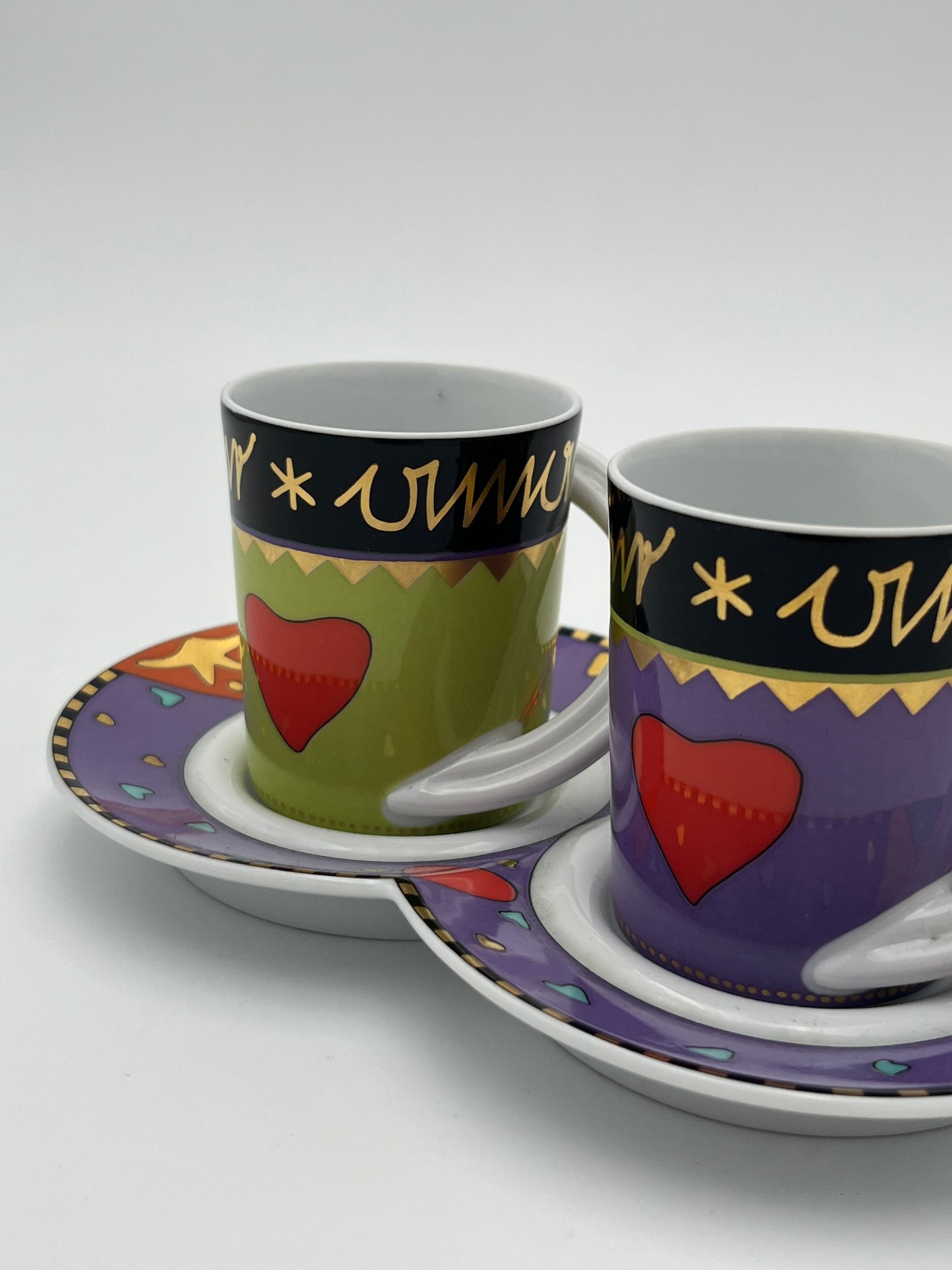 Tasses à Café 'Cupola' Love cups Rosenthal, K. Marzahn, Allemagne, 80s