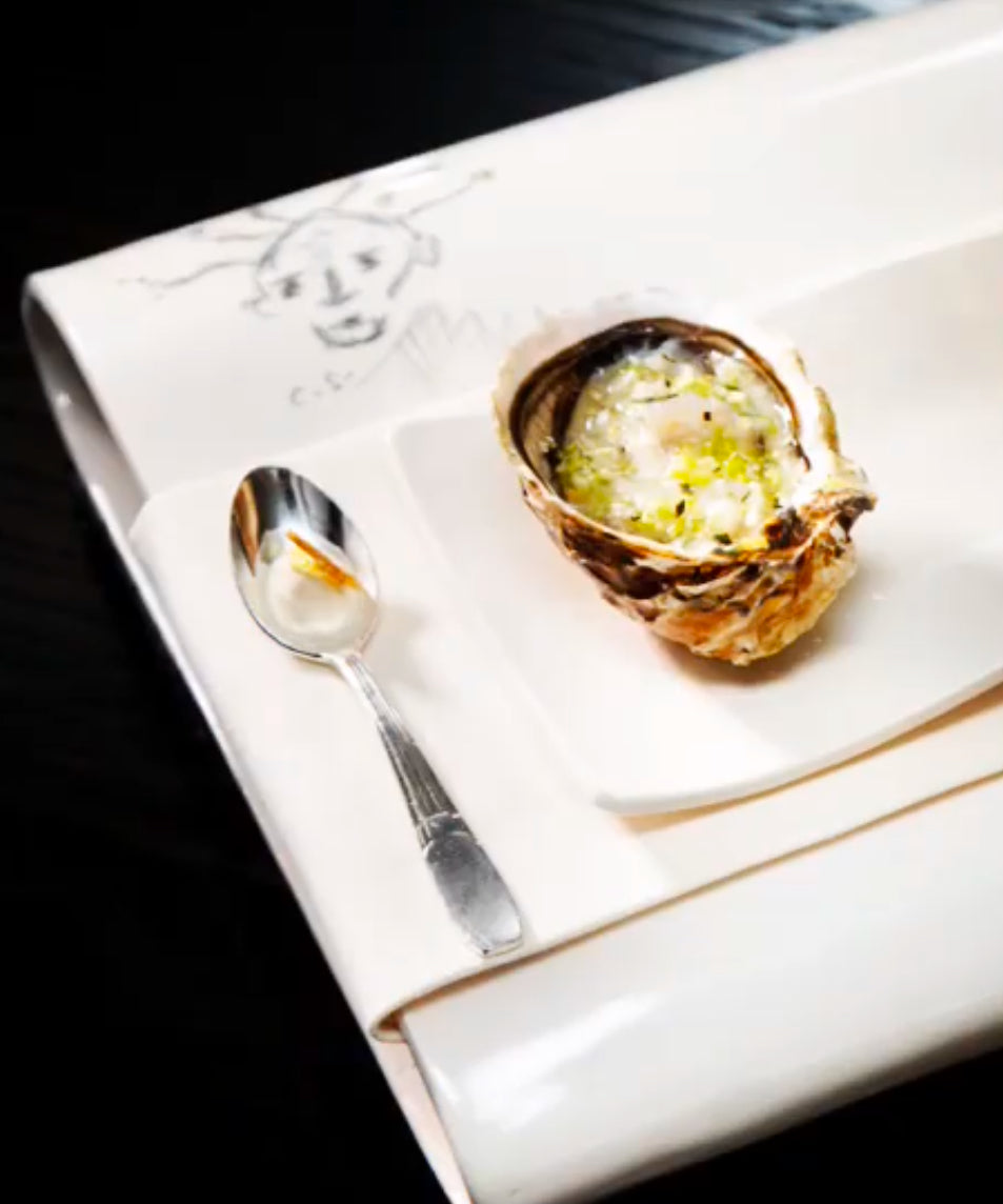 Assiette de présentation, motif Alien ou Avatar, Atelier Sinicropi, 2013