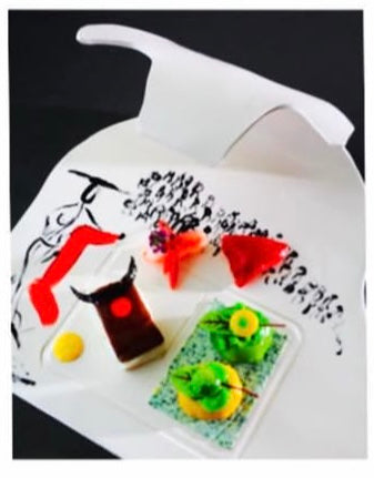 Assiette plateau, diner Pedro Almodovar Festival de Cannes, Sinicropi, 2017