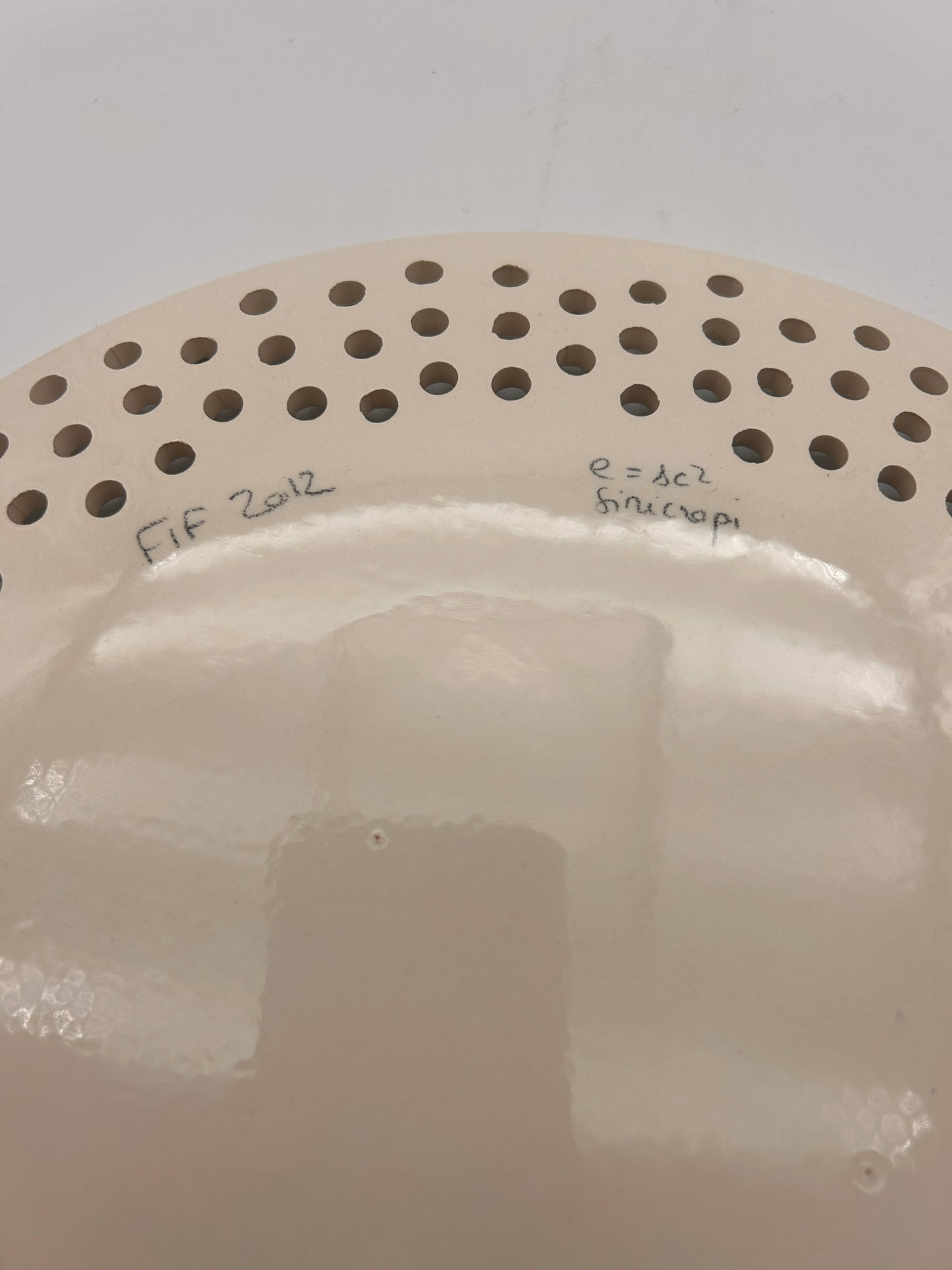 Assiette en céramique "scooter", diner "Nanni Moretti", Festival de Cannes, Sinicropi, 2012