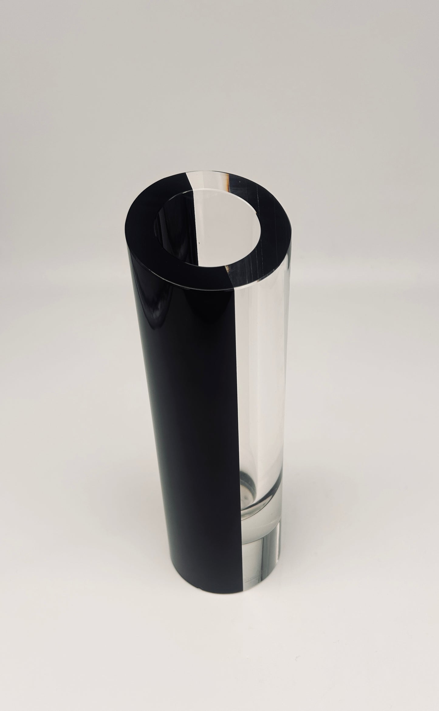 Vase bicolore en verre de murano, Rosenthal Studio Linie, 80s