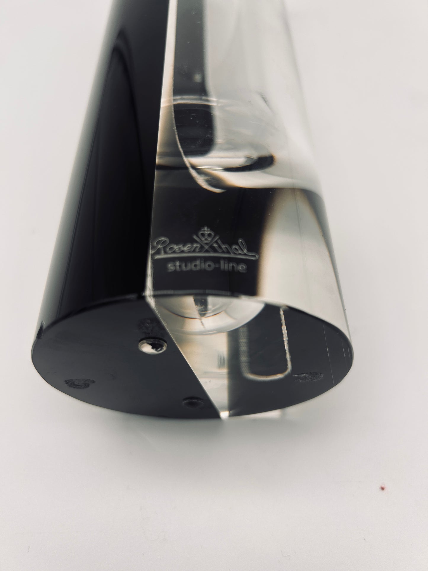 Vase bicolore en verre de murano, Rosenthal Studio Linie, 80s