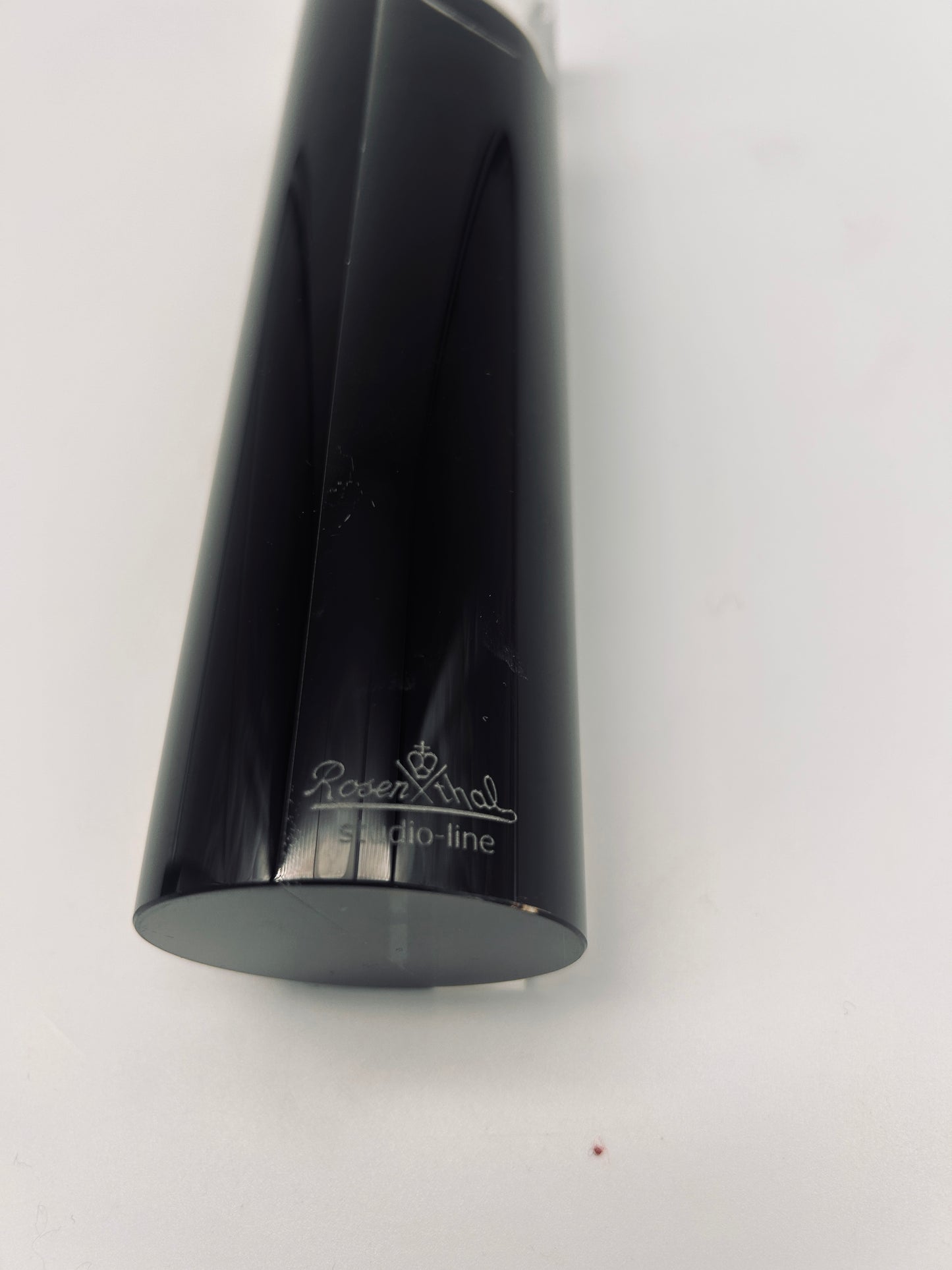 Bougeoir bicolore en verre de murano, Rosenthal, 80s