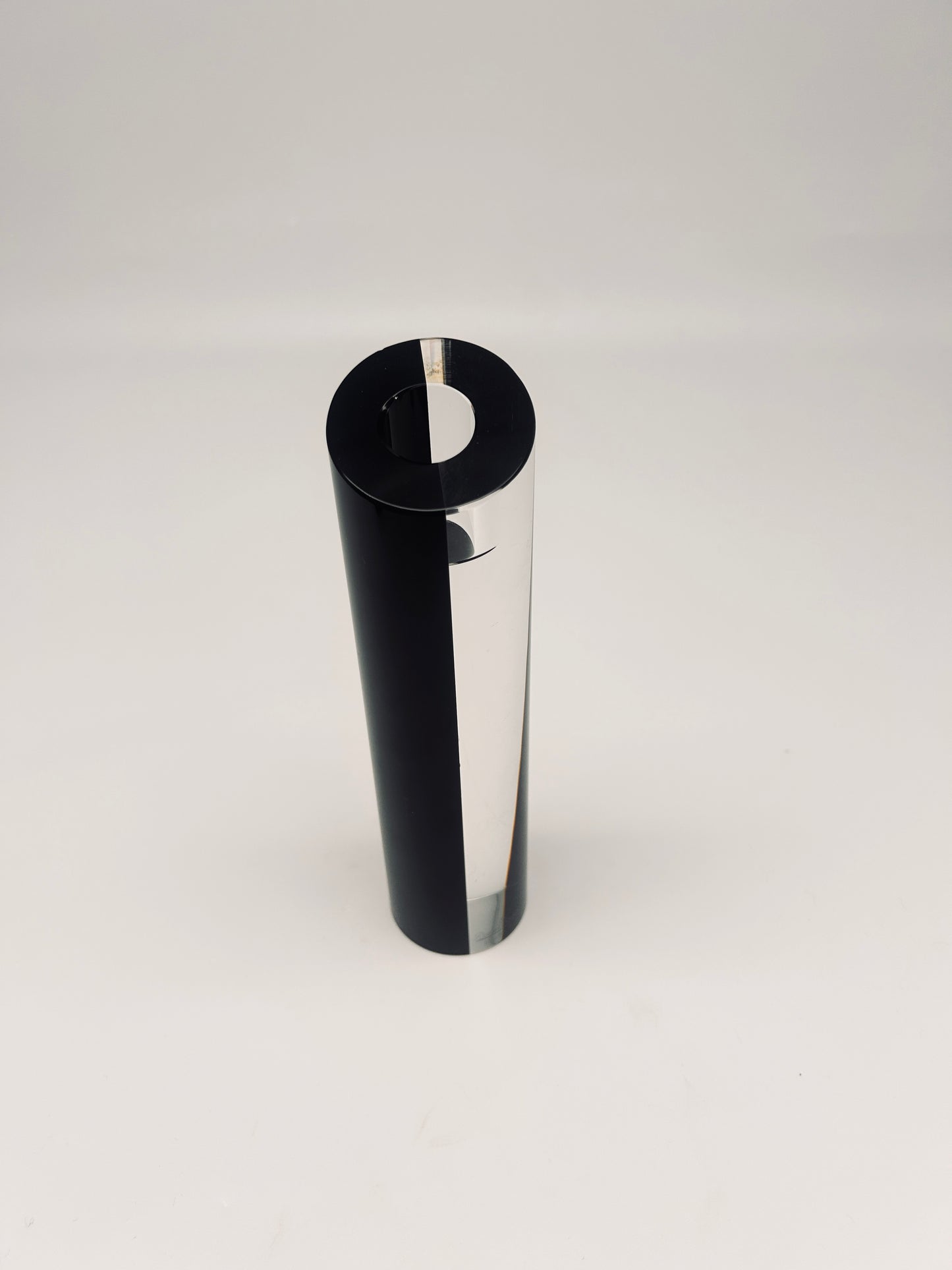 Bougeoir bicolore en verre de murano, Rosenthal, 80s