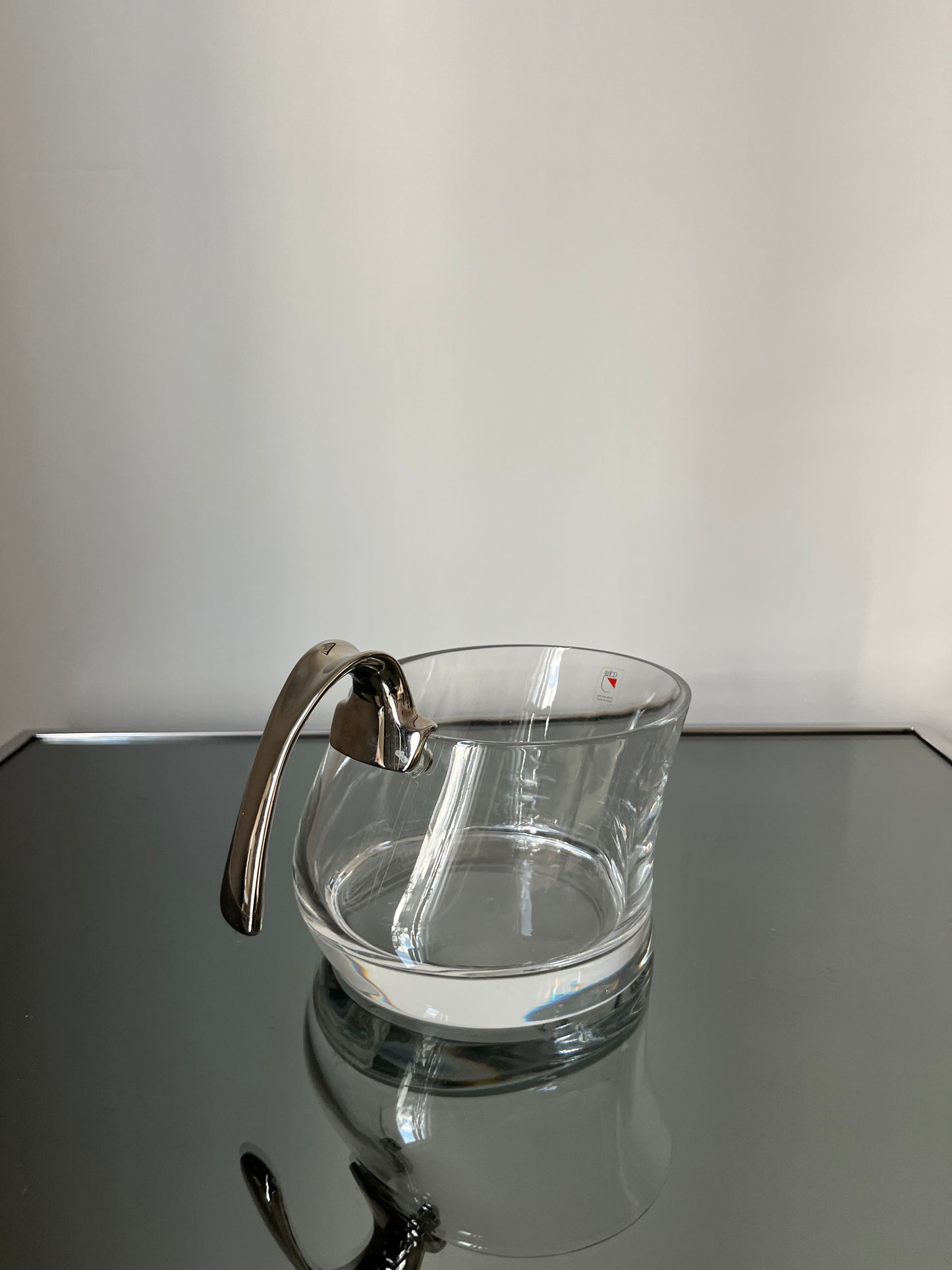 Seau à glace en cristal, Angelo Mangiarotti, COLLE, Italie, 80s