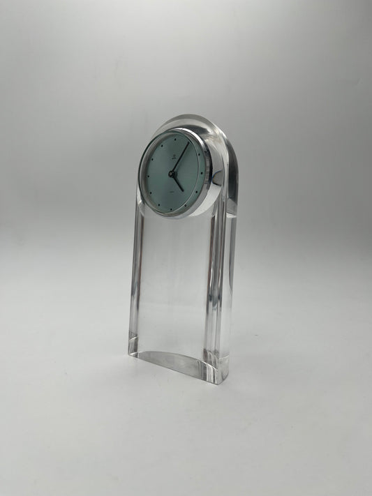 Horloge plexiglas Guzzini, Italie, 60s