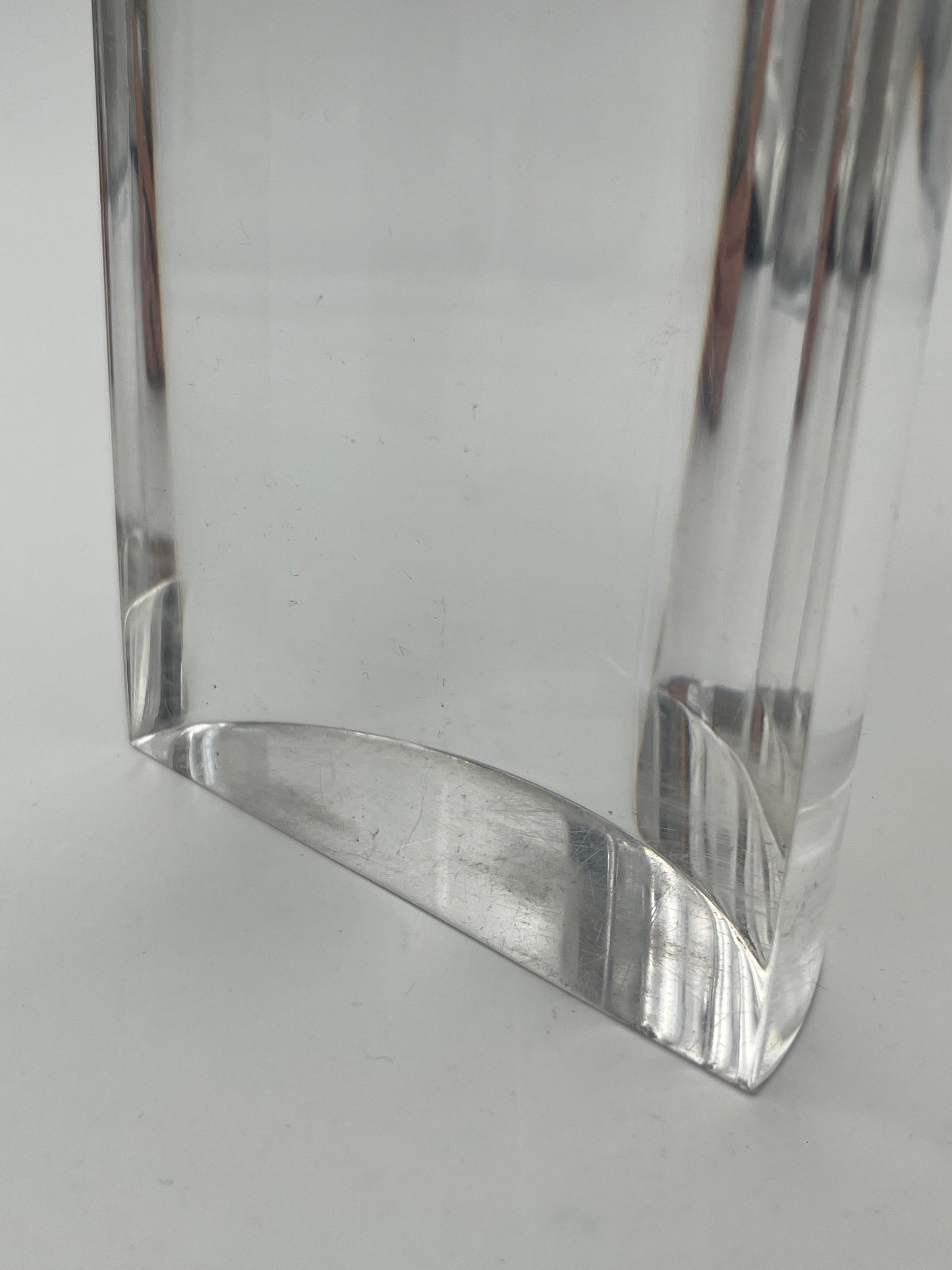 Horloge plexiglas Guzzini, Italie, 60s